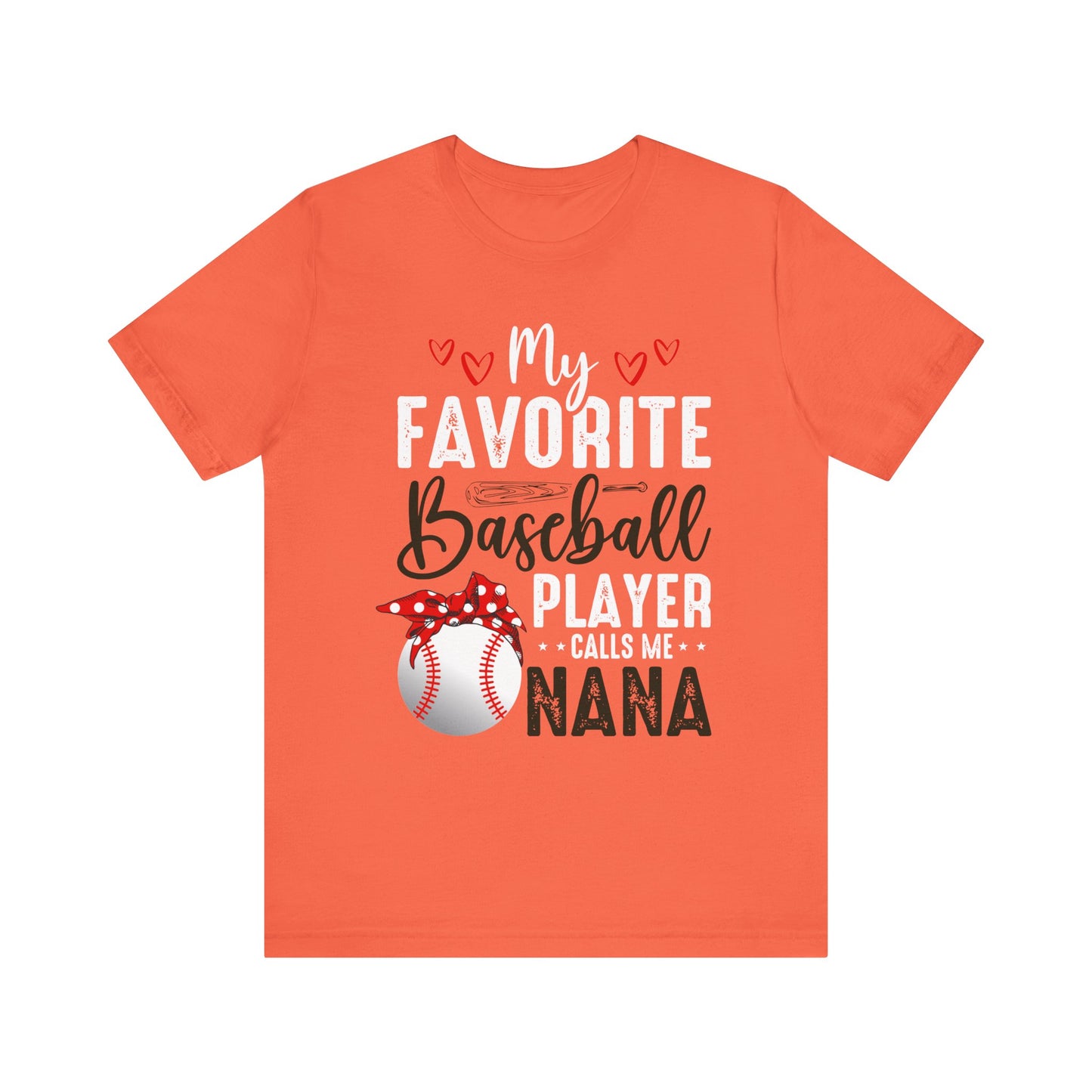 Baseball Nana Short Sleeve Tee, Cute Gift for Grandmas, Soft Jersey Tee, Baseball Fan Shirt, Mother's Day Gift, Family Reunion Wear