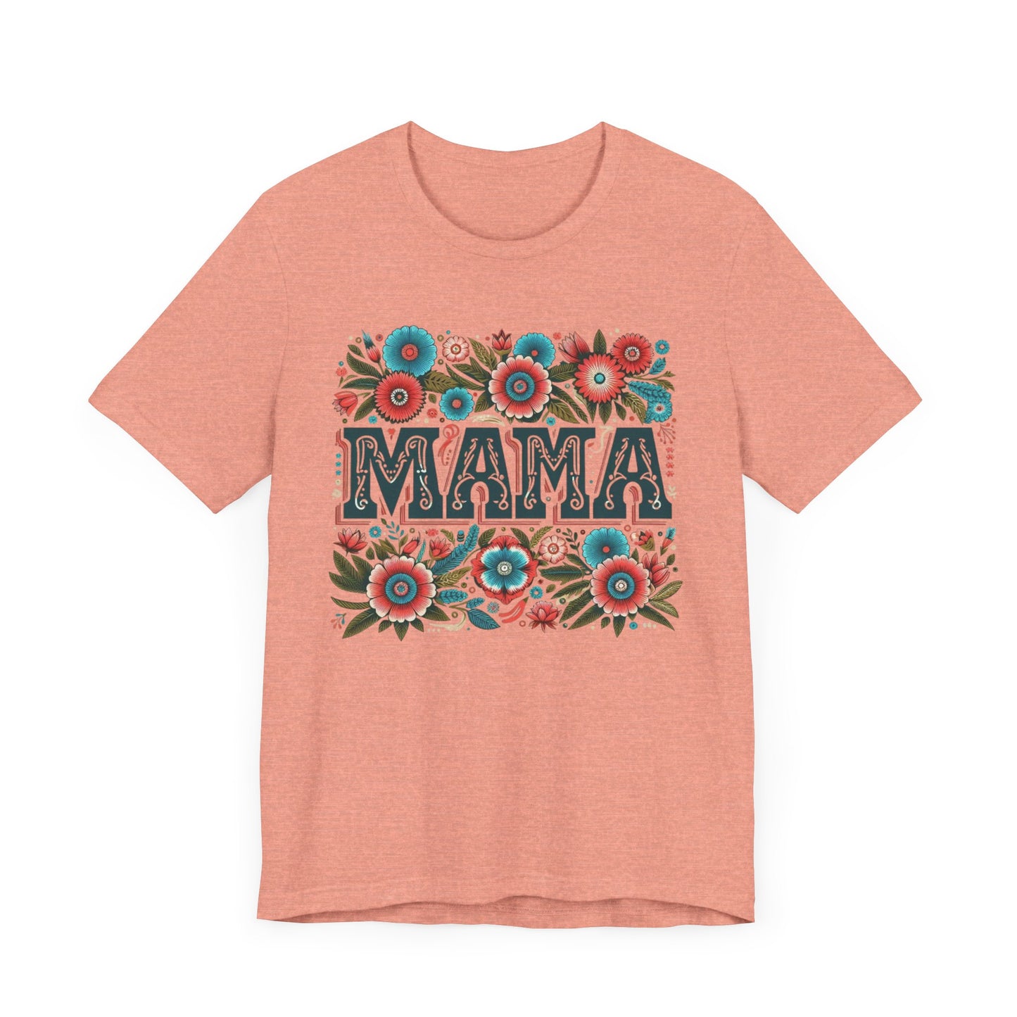 Boho Floral Mama Tee, Gift for Moms, Casual Summer Top, Boho Style Apparel, Unique Mother's Day Gift