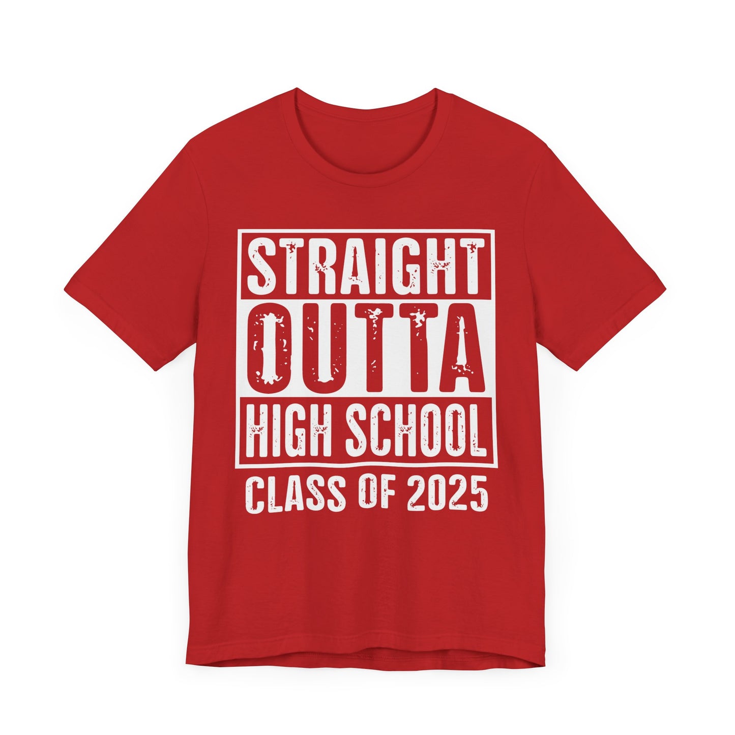 Straight Outta High School Unisex Jersey Short Sleeve Tee