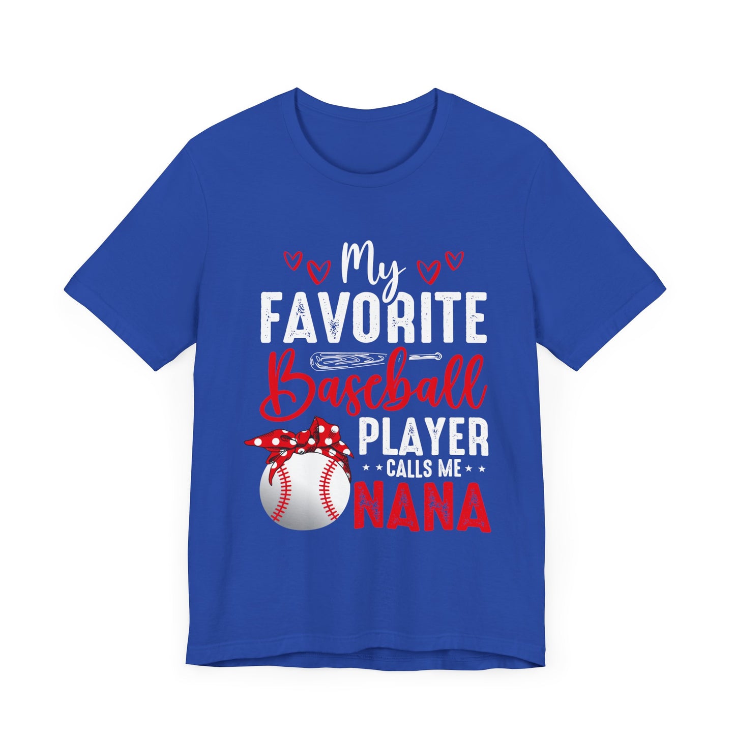 Baseball Nana Short Sleeve Tee, Cute Gift for Grandmas, Soft Jersey Tee, Baseball Fan Shirt, Mother's Day Gift, Family Reunion Wear