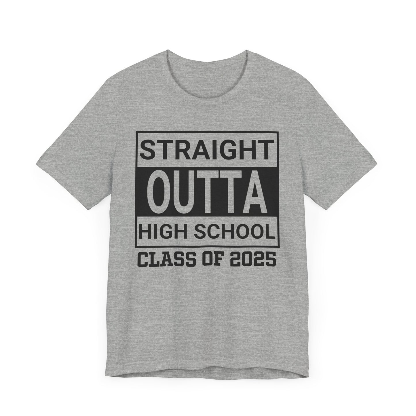 Straight Outta High School Unisex Jersey Short Sleeve Tee