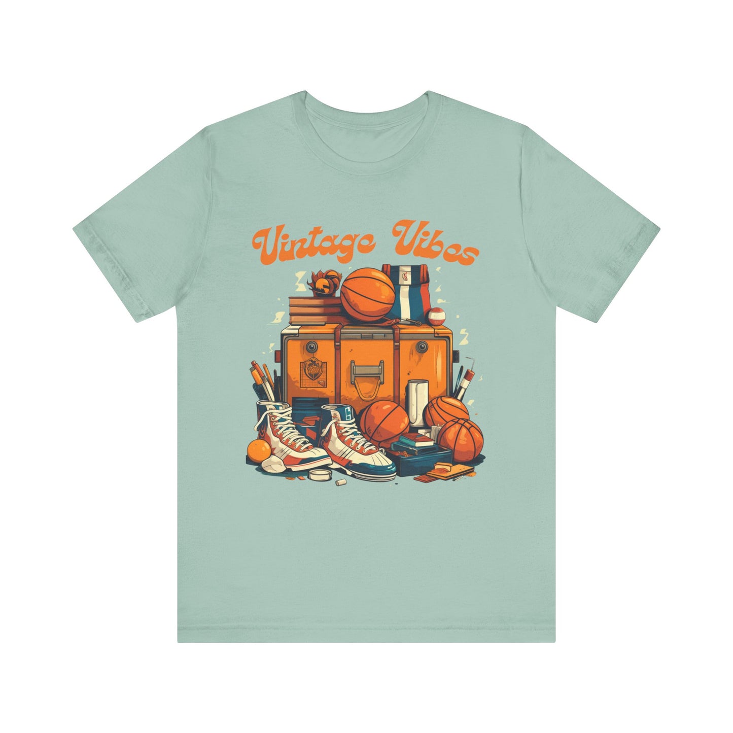 Vintage Vibes Basketball Tee