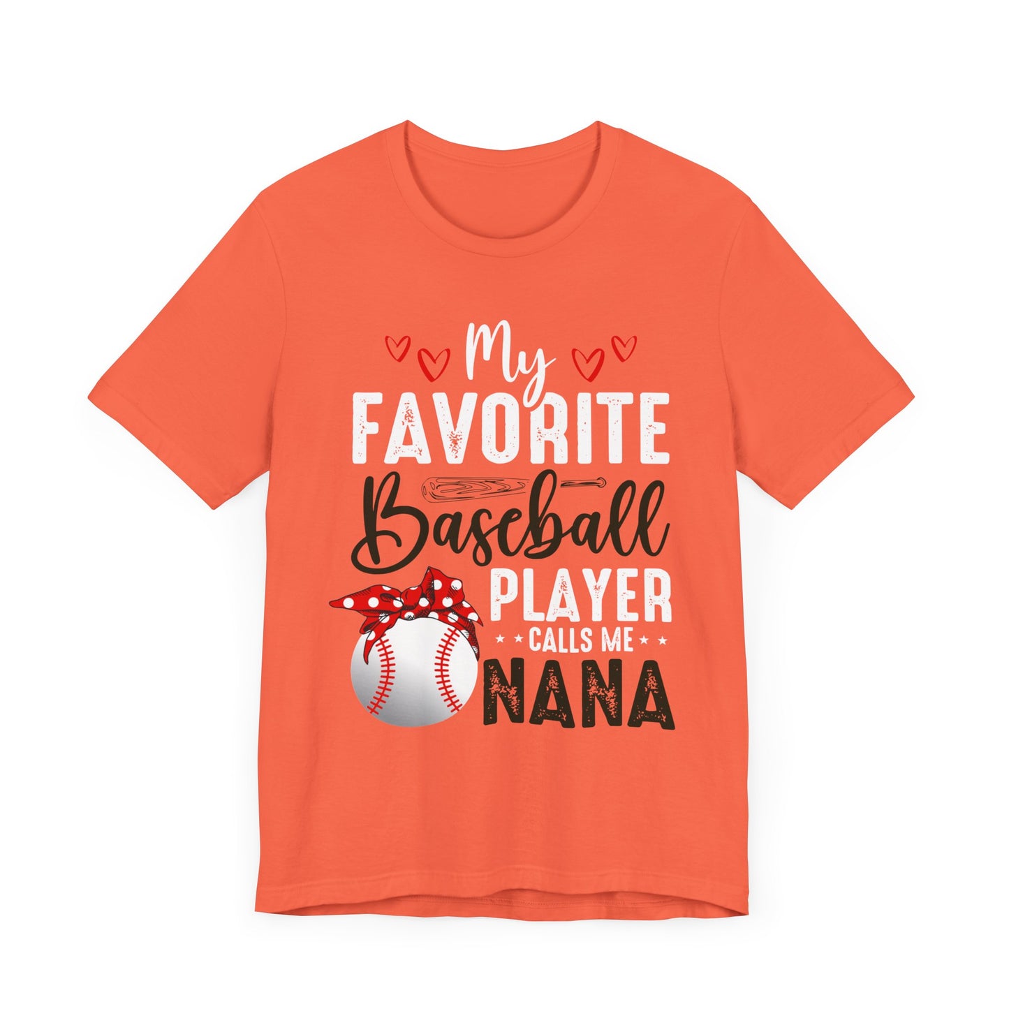 Baseball Nana Short Sleeve Tee, Cute Gift for Grandmas, Soft Jersey Tee, Baseball Fan Shirt, Mother's Day Gift, Family Reunion Wear