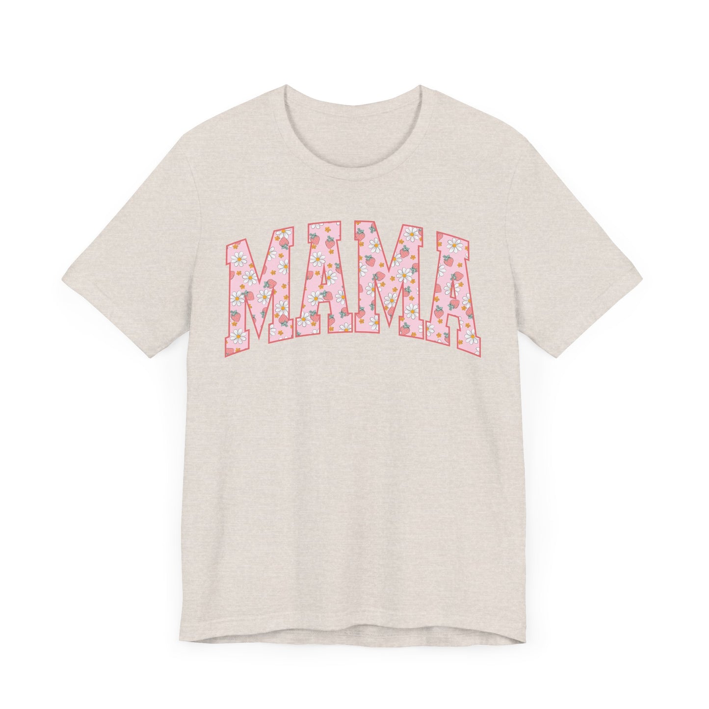Vintage Floral 2 Mama Tee with a Bow, Gift for Moms, Casual Summer Top, Boho Style Apparel, Unique Mother's Day Gift