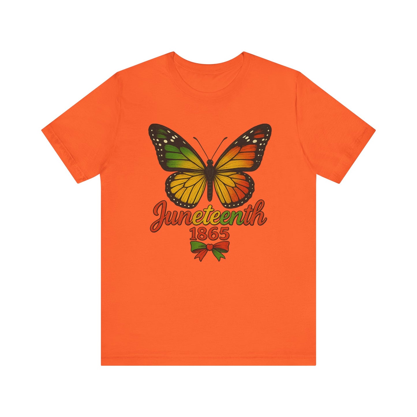 1865 Butterfly Juneteenth Celebration Tee, Unisex Jersey Tee, Freedom Shirt, Equality Apparel, Black History Month Gift, Activist Fashion