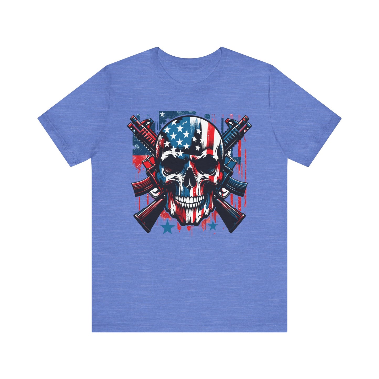 Skull and Cross Guns Memorial Day Tee