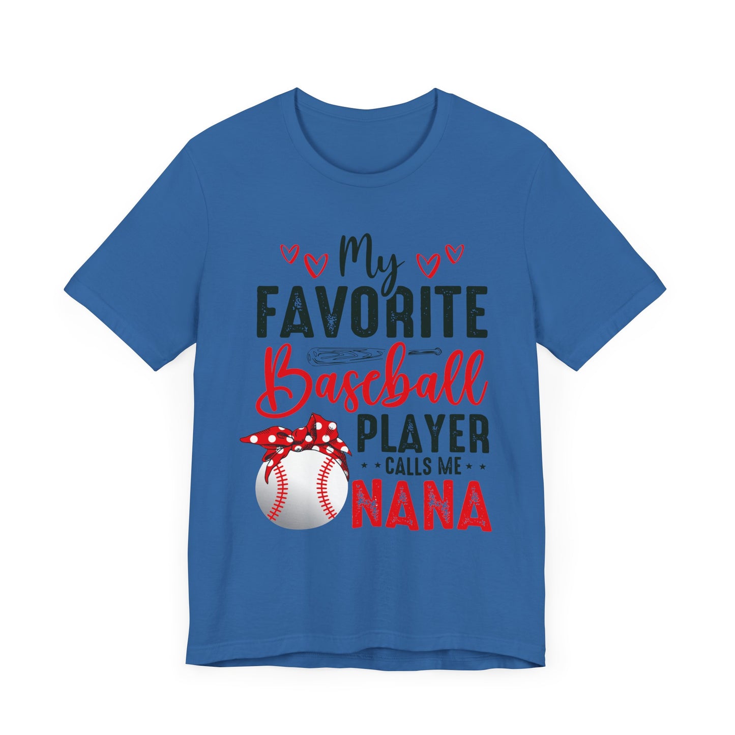 Baseball Nana Short Sleeve Tee, Cute Gift for Grandmas, Soft Jersey Tee, Baseball Fan Shirt, Mother's Day Gift, Family Reunion Wear
