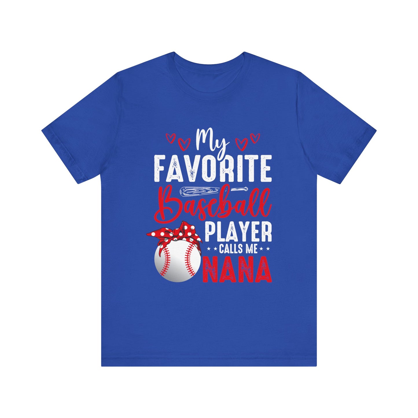 Baseball Nana Short Sleeve Tee, Cute Gift for Grandmas, Soft Jersey Tee, Baseball Fan Shirt, Mother's Day Gift, Family Reunion Wear