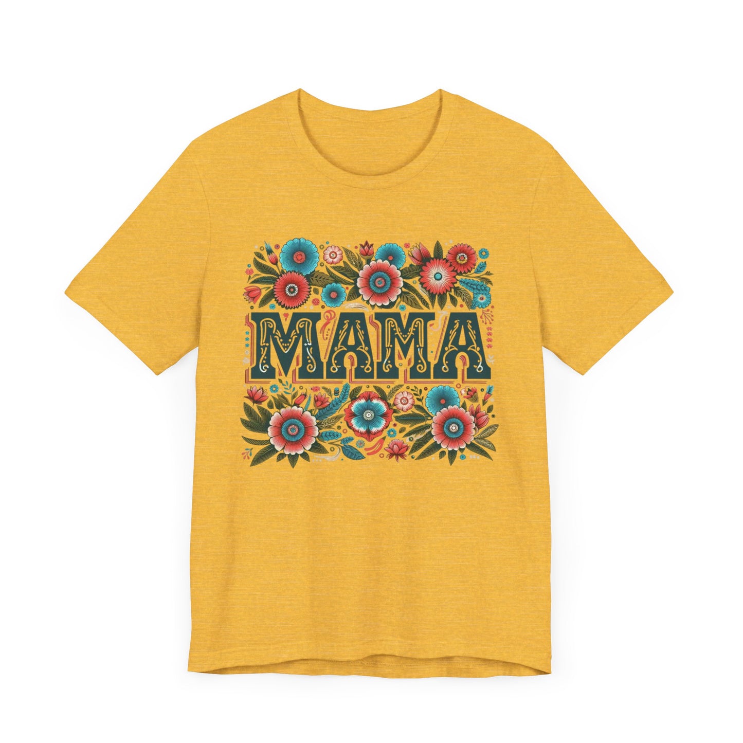 Boho Floral Mama Tee, Gift for Moms, Casual Summer Top, Boho Style Apparel, Unique Mother's Day Gift
