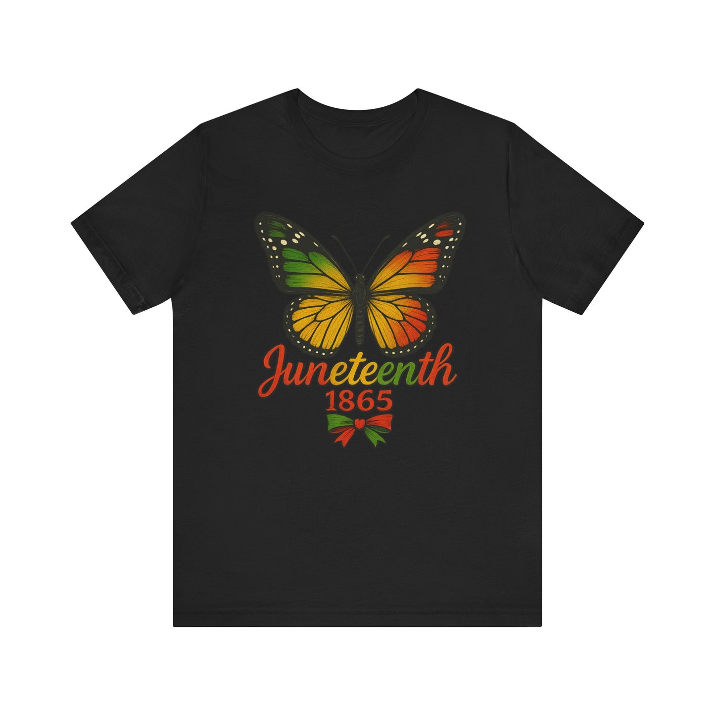 1865 Butterfly Juneteenth Celebration Tee, Unisex Jersey Tee, Freedom Shirt, Equality Apparel, Black History Month Gift, Activist Fashion