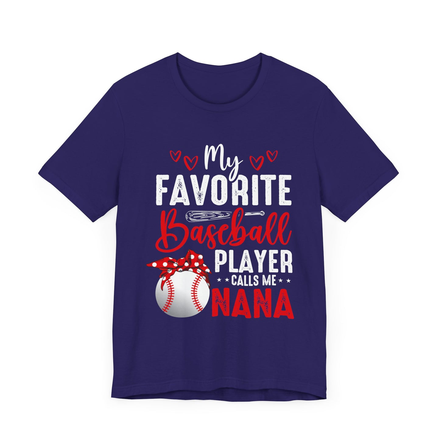 Baseball Nana Short Sleeve Tee, Cute Gift for Grandmas, Soft Jersey Tee, Baseball Fan Shirt, Mother's Day Gift, Family Reunion Wear