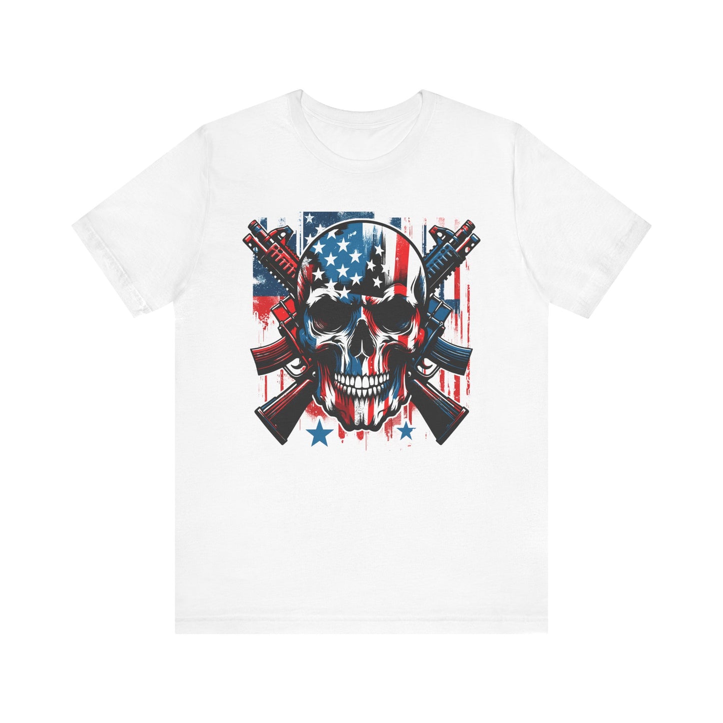 Skull and Cross Guns Memorial Day Tee