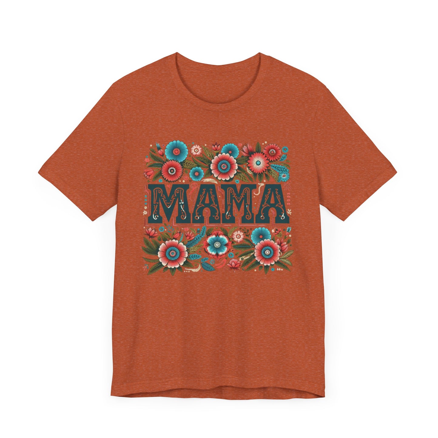 Boho Floral Mama Tee, Gift for Moms, Casual Summer Top, Boho Style Apparel, Unique Mother's Day Gift