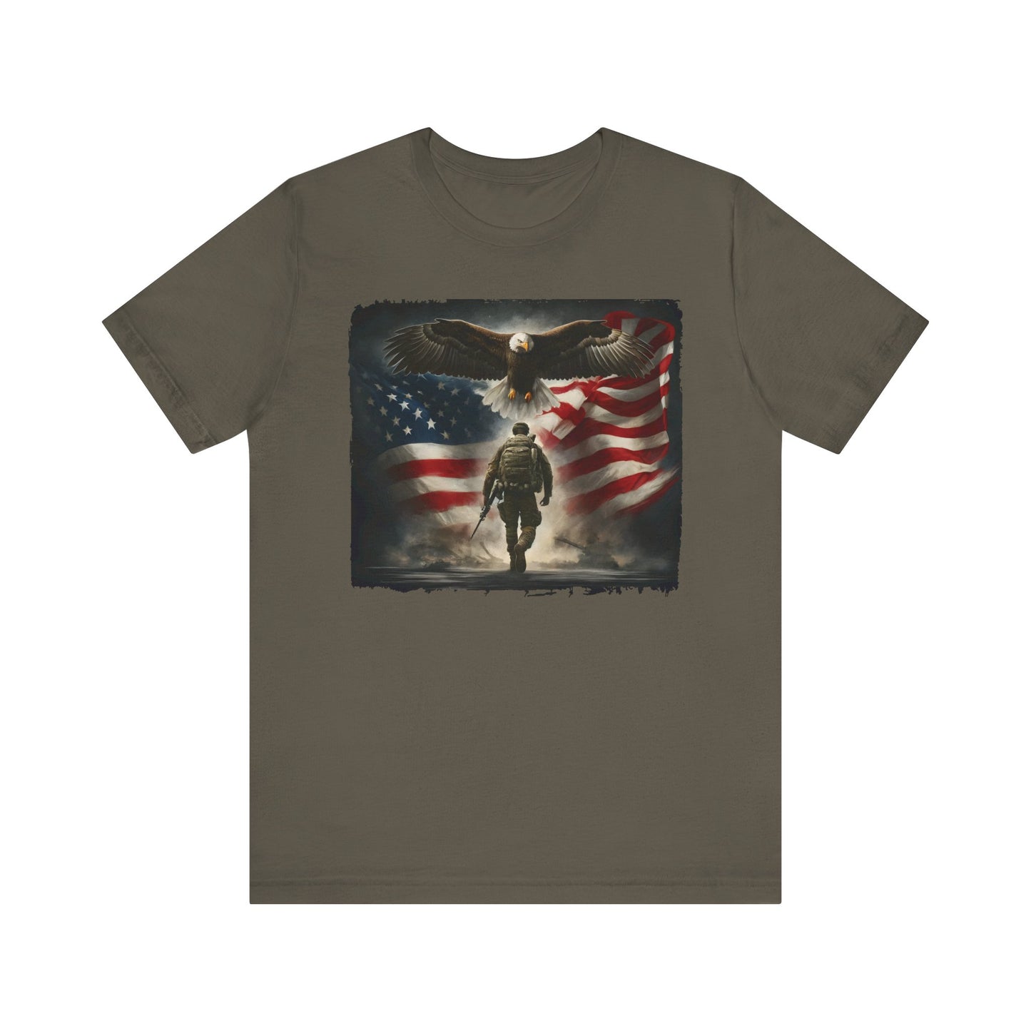 Soldier w/ Eagle & Flag Memorial Day Tee