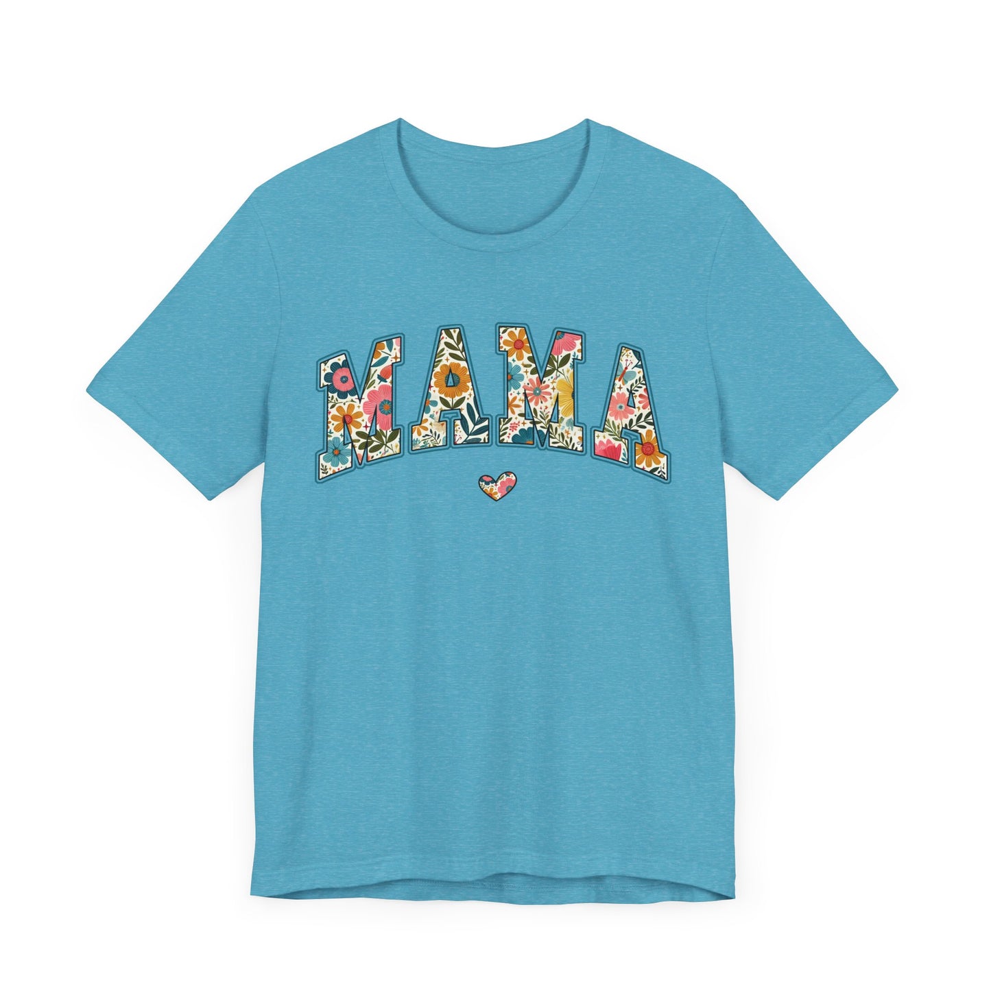 Boho Floral Mama Tee Gift for Moms, Casual Summer Top, Boho Style Apparel, Unique Mother's Day Gift