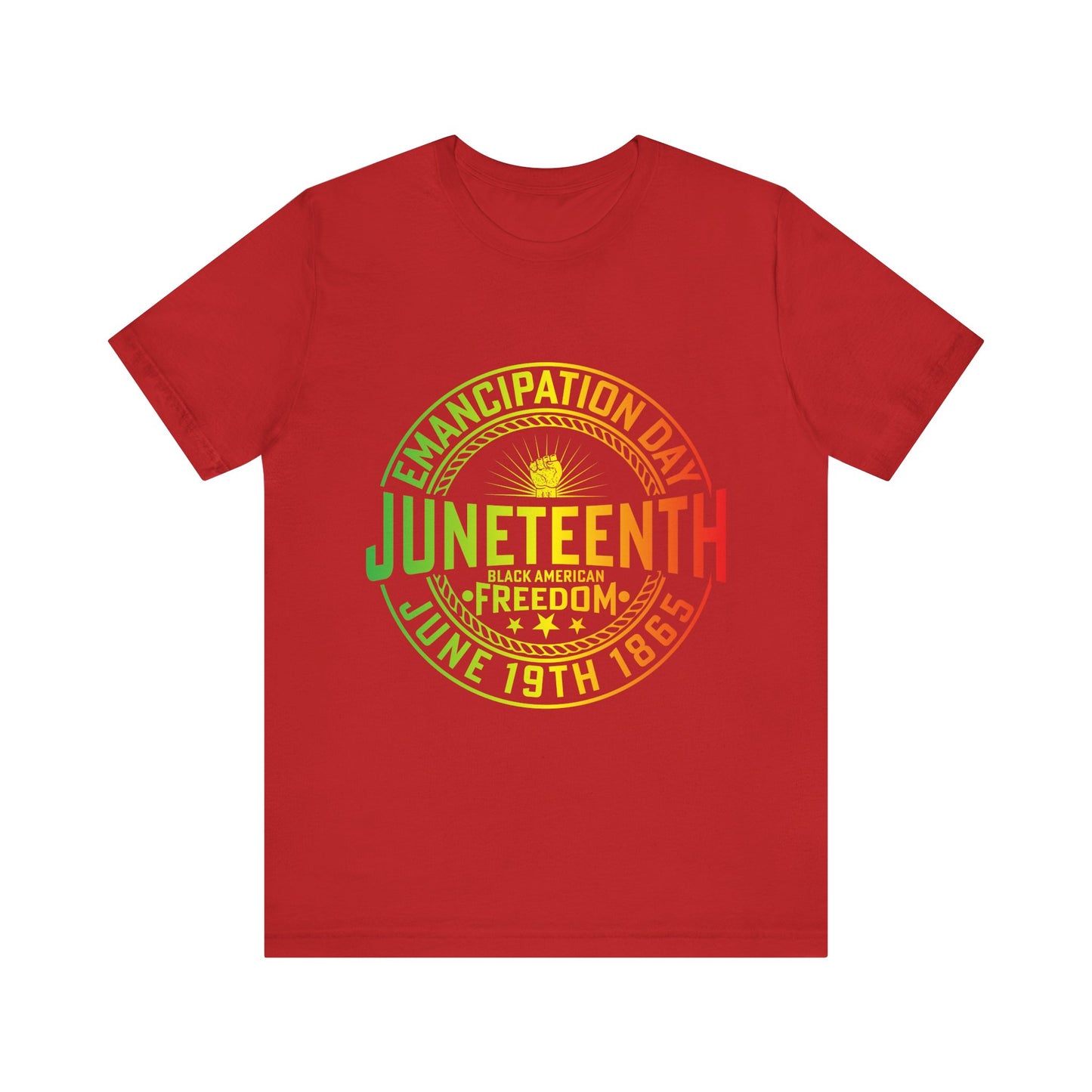 Emancipation Day Juneteenth Celebration Tee, Unisex Jersey Tee, Freedom Shirt, Equality Apparel, Black History Month Gift, Activist Fashion