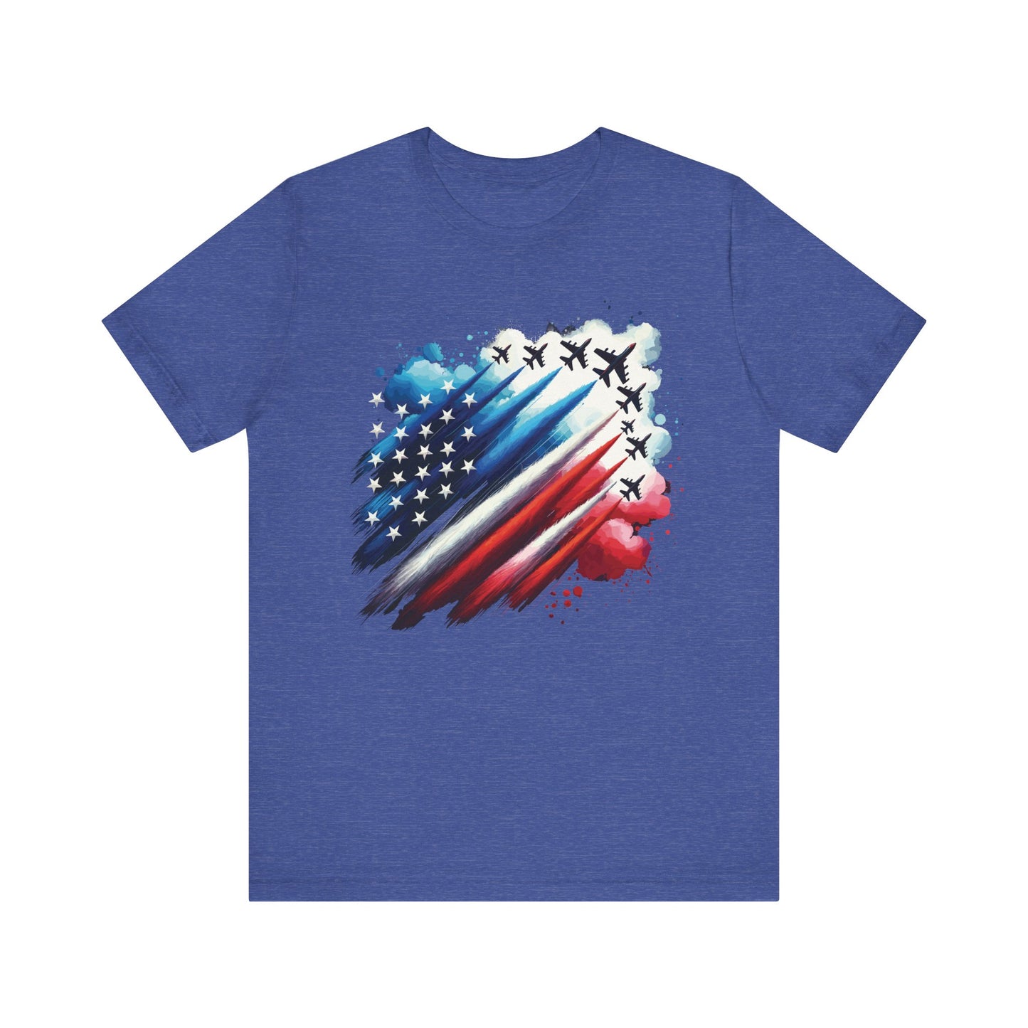 Fighter Jets with Flag Memorial Day Tee