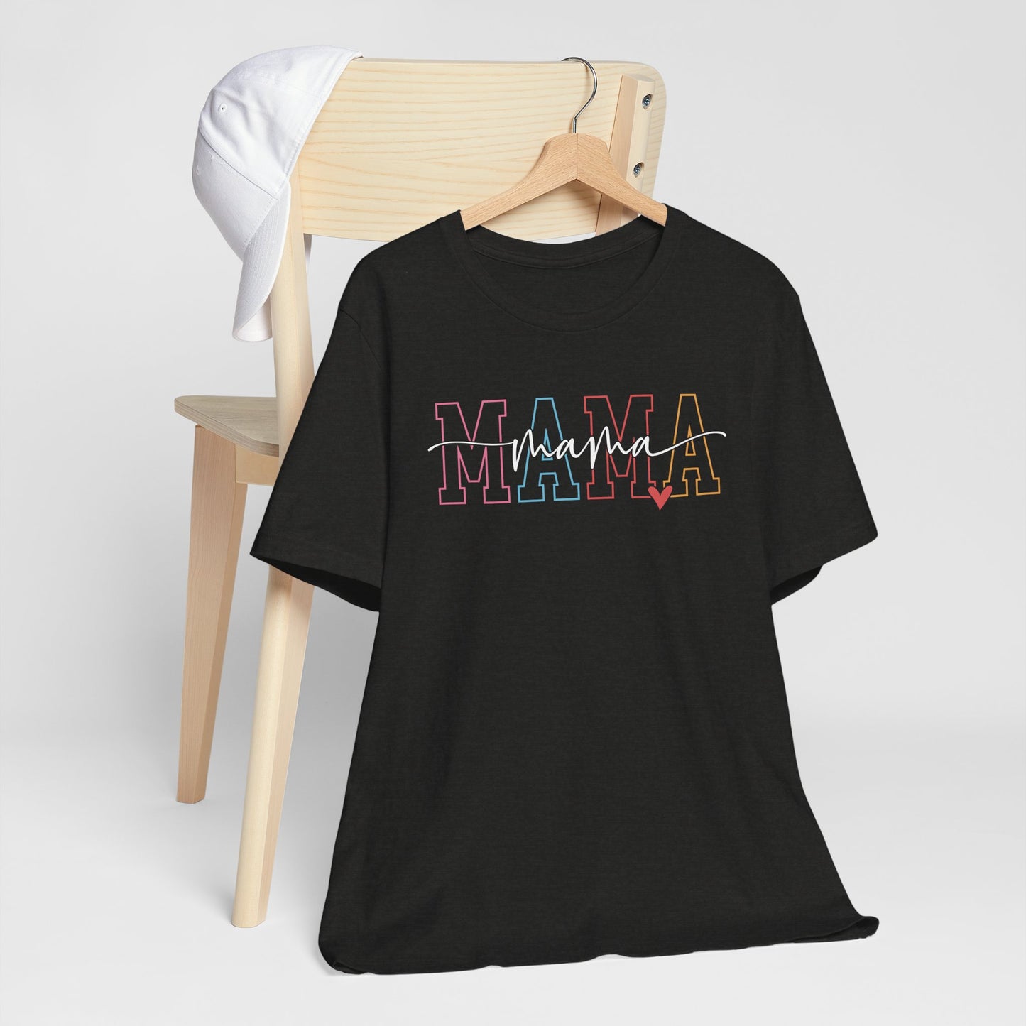 Mama Tee Minimalist design, Gift for Moms, Casual Summer Top, Boho Style Apparel, Unique Mother's Day Gift