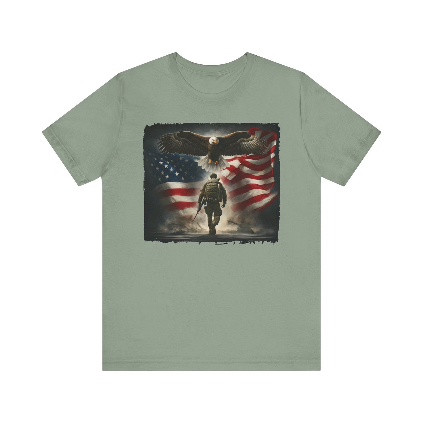 Soldier w/ Eagle & Flag Memorial Day Tee
