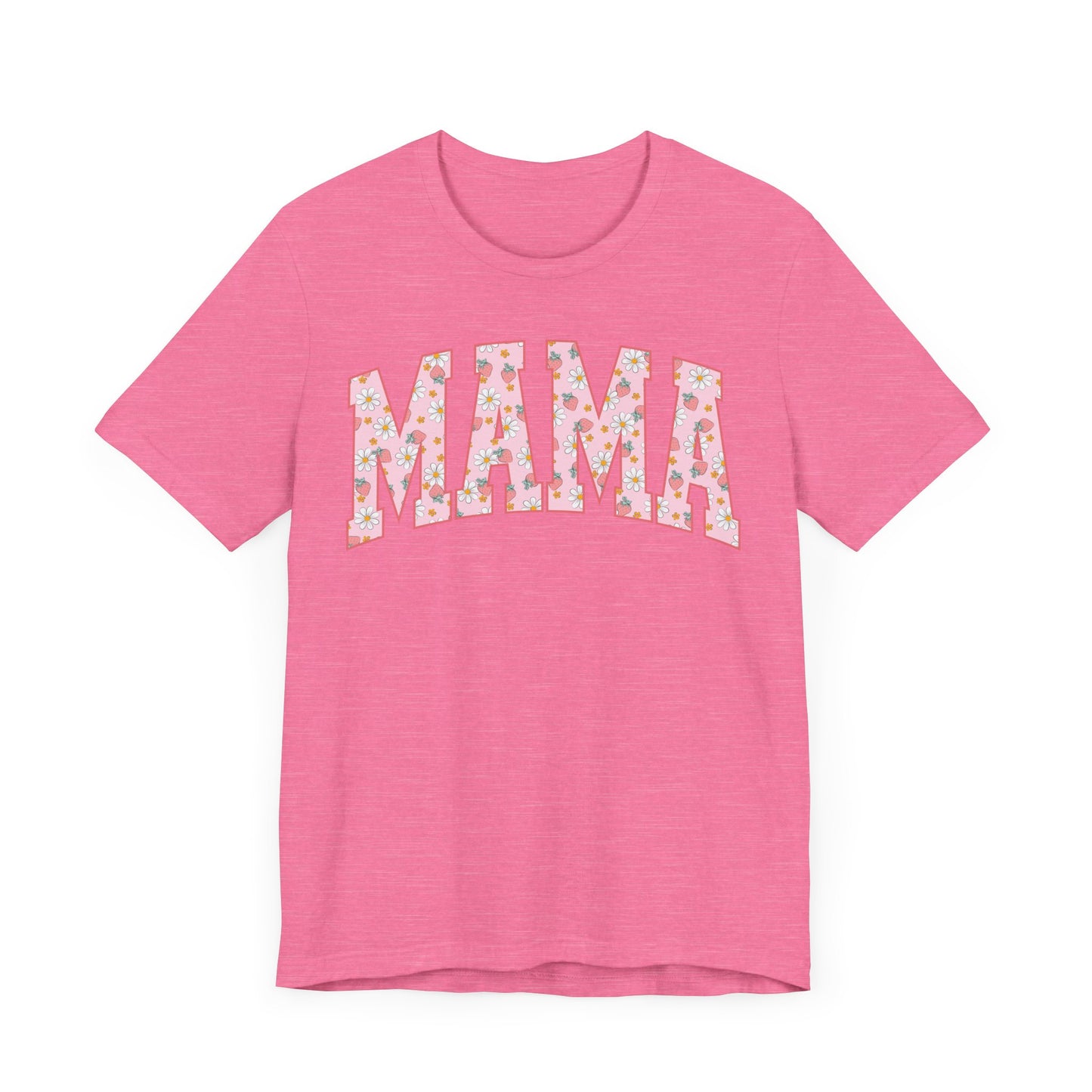 Vintage Floral 2 Mama Tee with a Bow, Gift for Moms, Casual Summer Top, Boho Style Apparel, Unique Mother's Day Gift