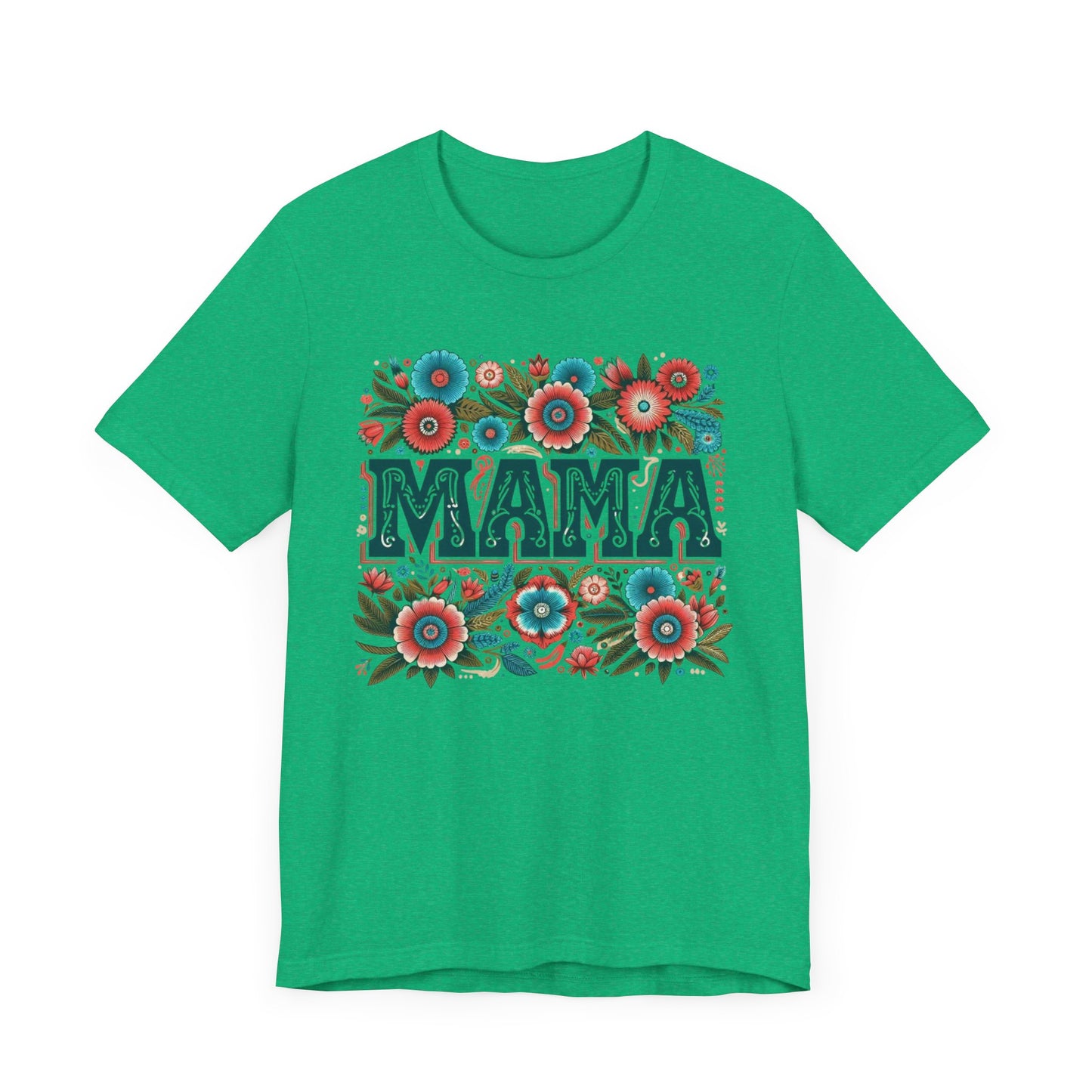 Boho Floral Mama Tee, Gift for Moms, Casual Summer Top, Boho Style Apparel, Unique Mother's Day Gift