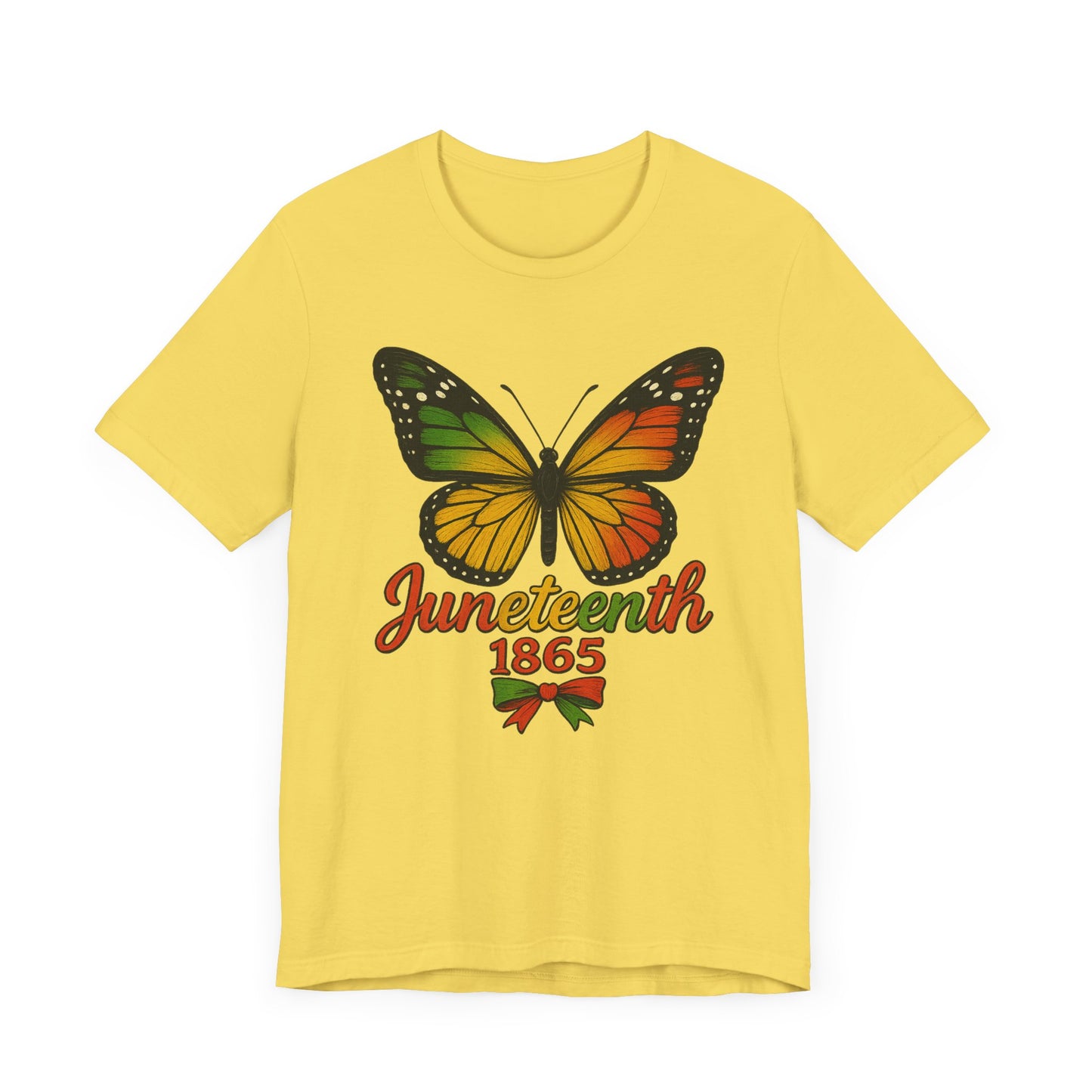 1865 Butterfly Juneteenth Celebration Tee, Unisex Jersey Tee, Freedom Shirt, Equality Apparel, Black History Month Gift, Activist Fashion