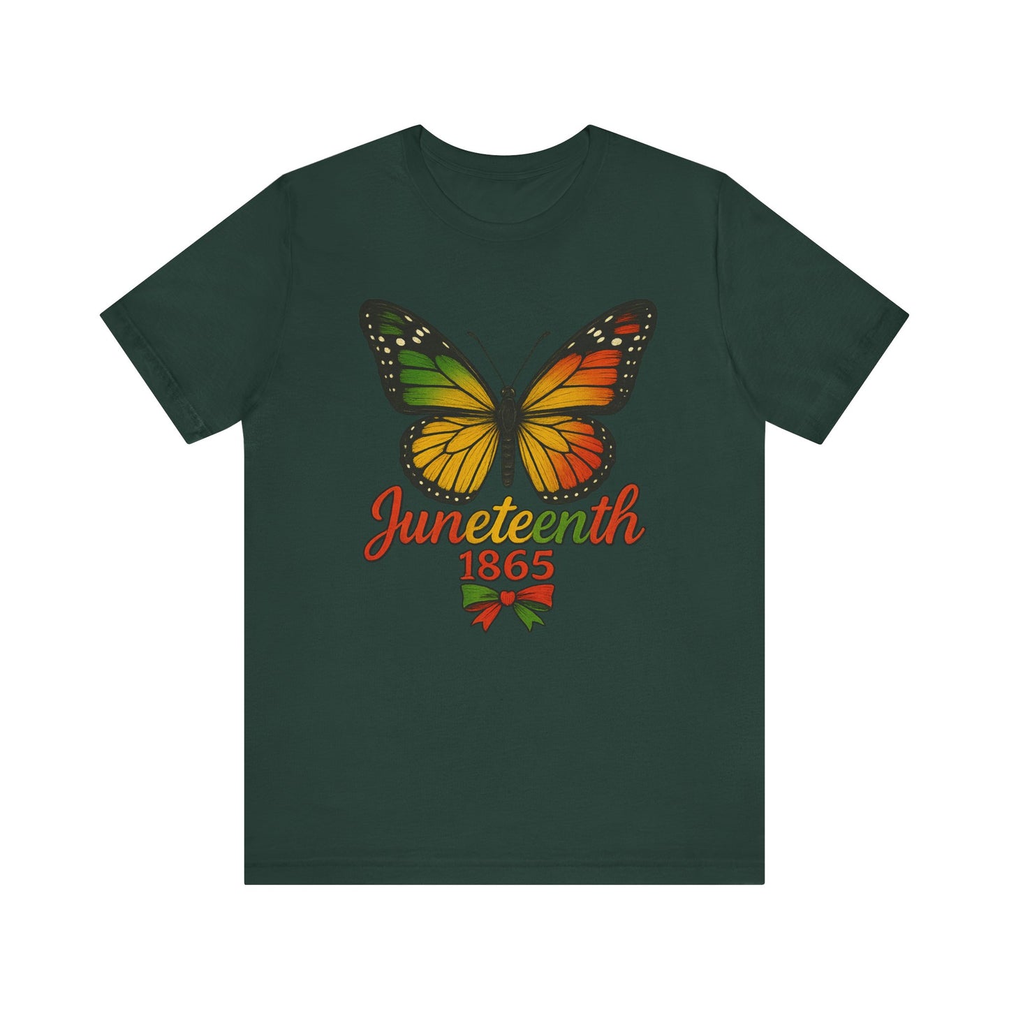 1865 Butterfly Juneteenth Celebration Tee, Unisex Jersey Tee, Freedom Shirt, Equality Apparel, Black History Month Gift, Activist Fashion