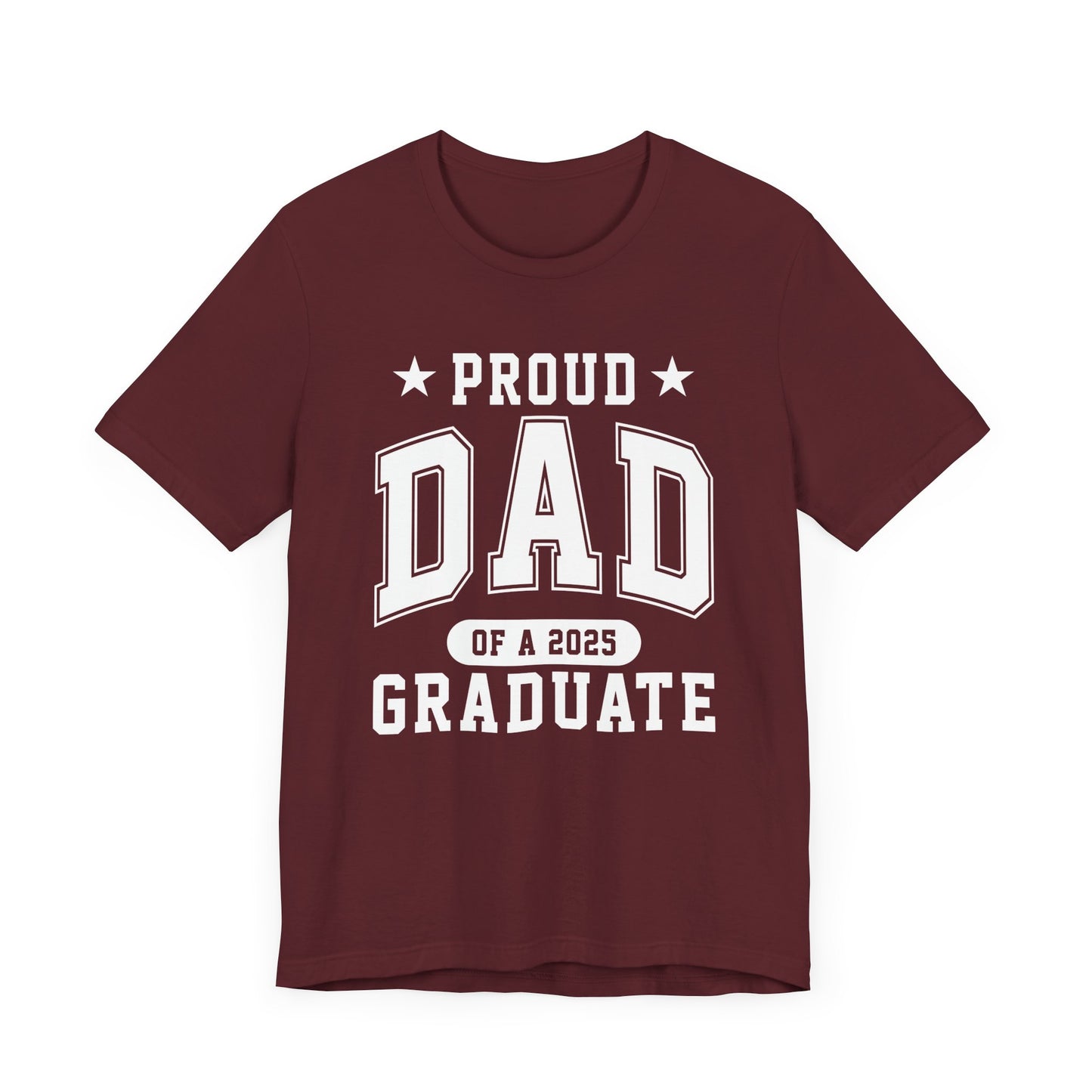 Proud Dad Graduation Tee, Cute Graduation Gift, Unisex Short Sleeve Shirt, Family Celebration Apparel, Step Parent Pride T-Shirt