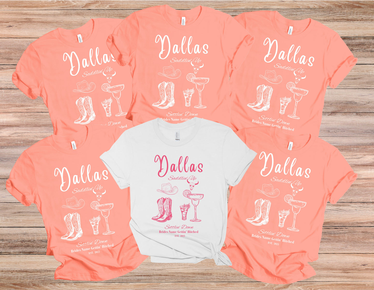 Dallas Bachelorette Party Tee, Fun Vacation Shirt, Girls Night Out, Bride Tribe Apparel, Girls Trip, Nashville Wedding (One Shirt Only)