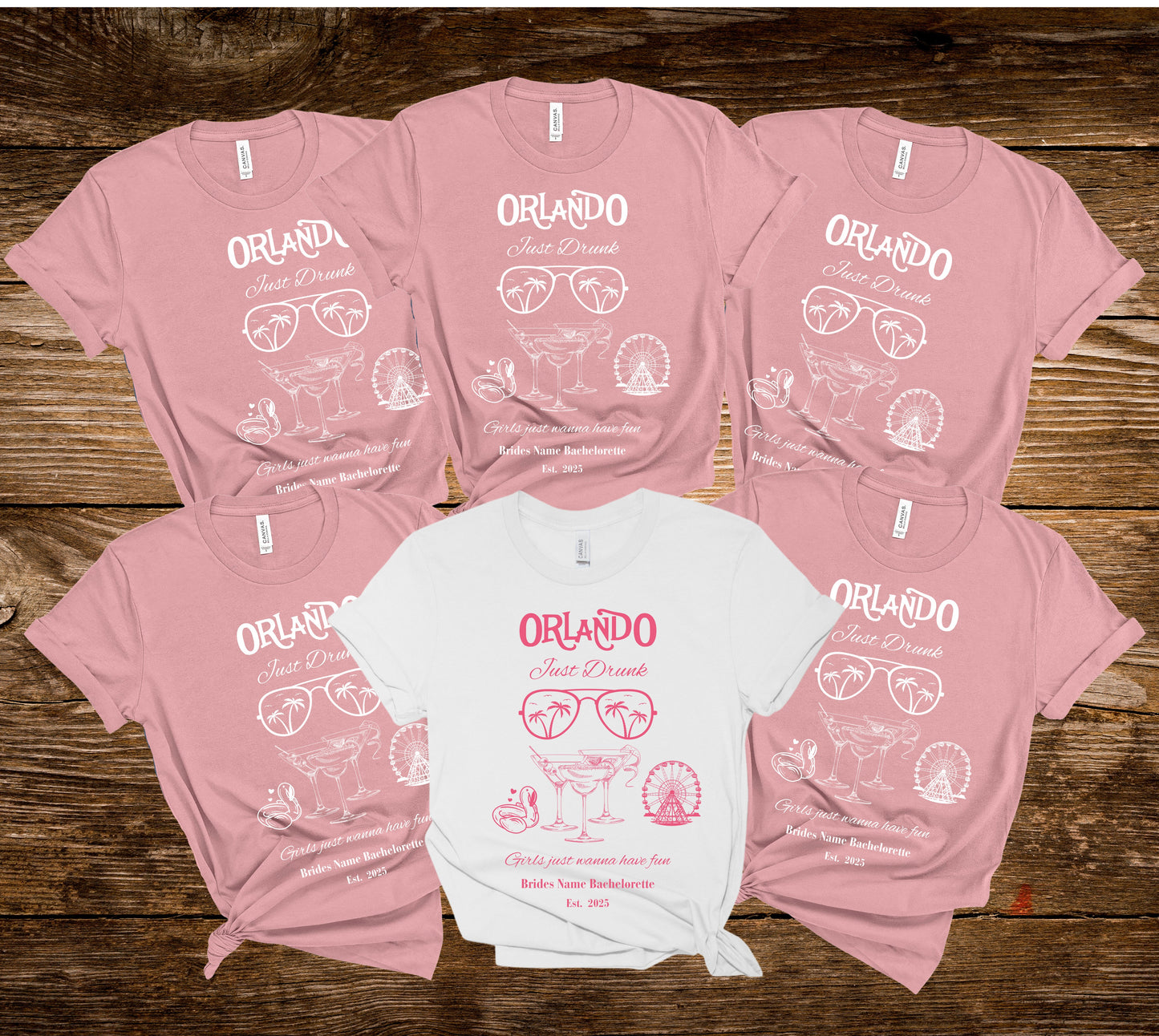 Orlando Bachelorette Party Tee, Fun Vacation Shirt, Travel Souvenir, Girls Night Out Top, Bride Tribe Apparel, Girls Trip, Vegas Wedding
