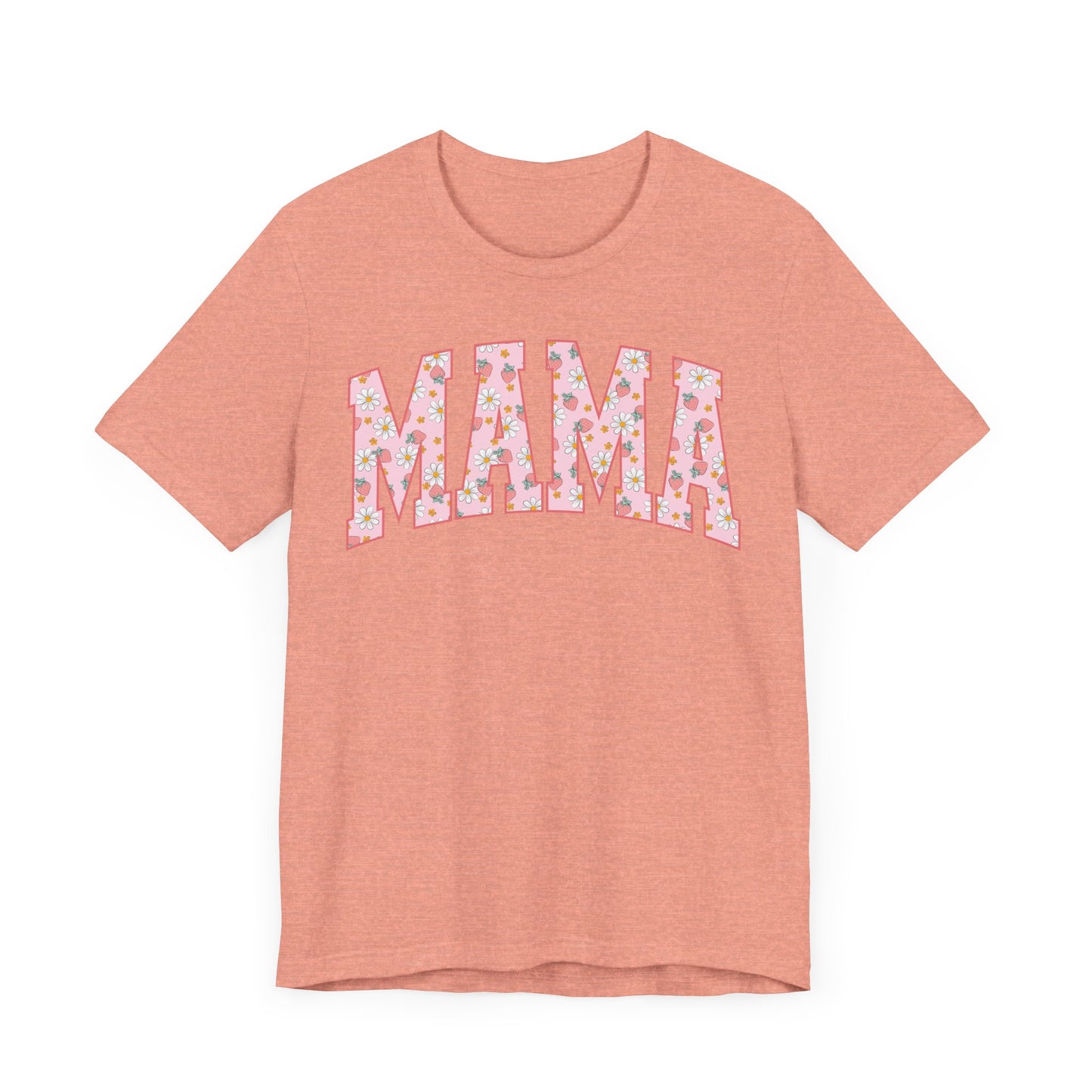 Vintage Floral 2 Mama Tee with a Bow, Gift for Moms, Casual Summer Top, Boho Style Apparel, Unique Mother's Day Gift