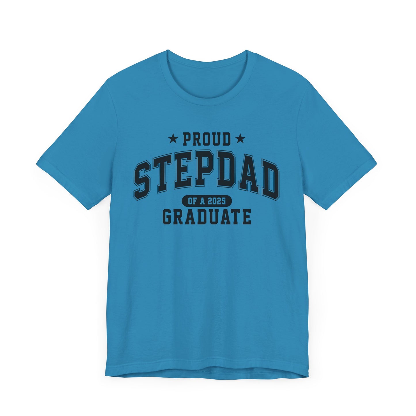 Proud Stepdad Graduation Tee, Cute Graduation Gift, Unisex Short Sleeve Shirt, Family Celebration Apparel, Step Parent Pride T-Shirt