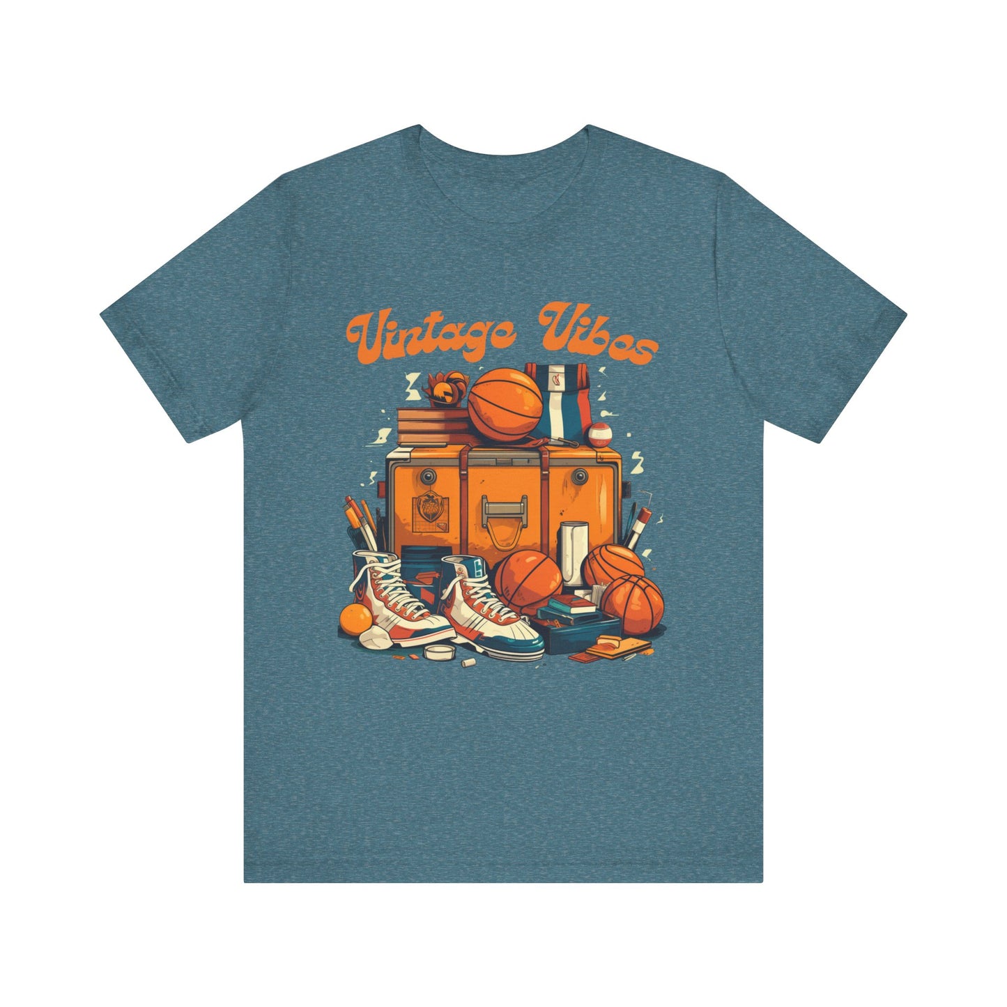 Vintage Vibes Basketball Tee