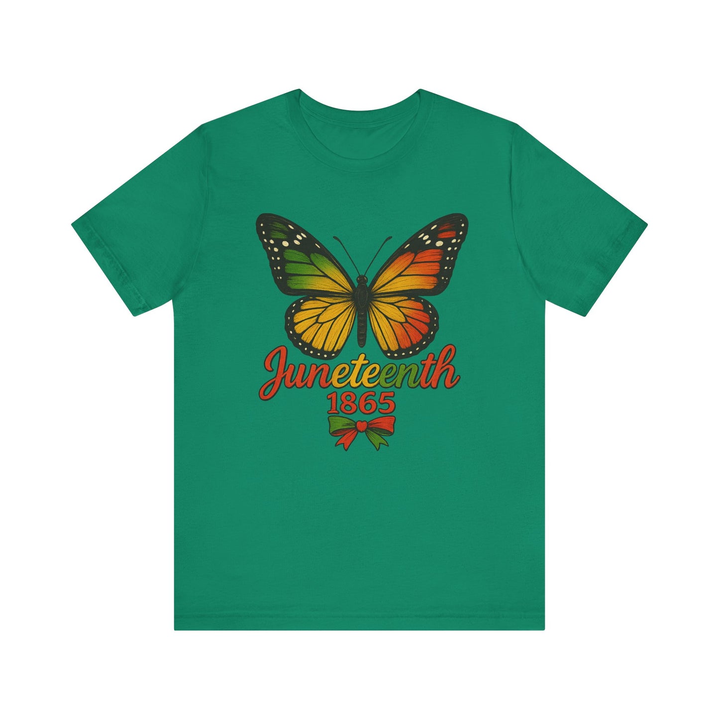 1865 Butterfly Juneteenth Celebration Tee, Unisex Jersey Tee, Freedom Shirt, Equality Apparel, Black History Month Gift, Activist Fashion