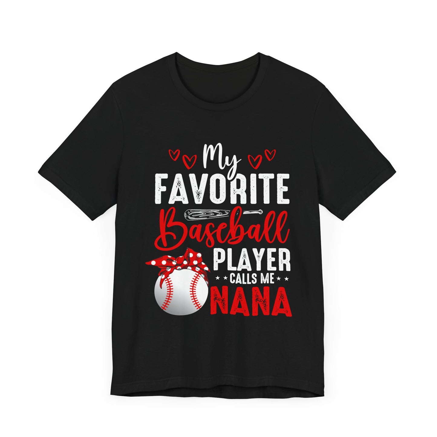 Baseball Nana Short Sleeve Tee, Cute Gift for Grandmas, Soft Jersey Tee, Baseball Fan Shirt, Mother's Day Gift, Family Reunion Wear