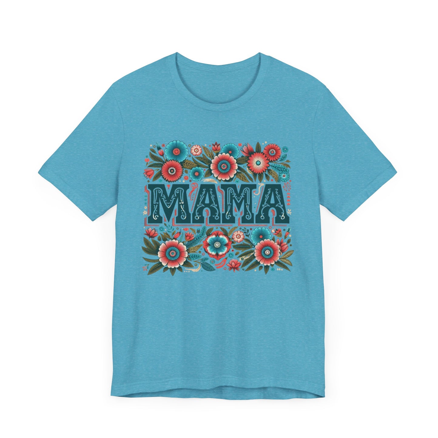 Boho Floral Mama Tee, Gift for Moms, Casual Summer Top, Boho Style Apparel, Unique Mother's Day Gift