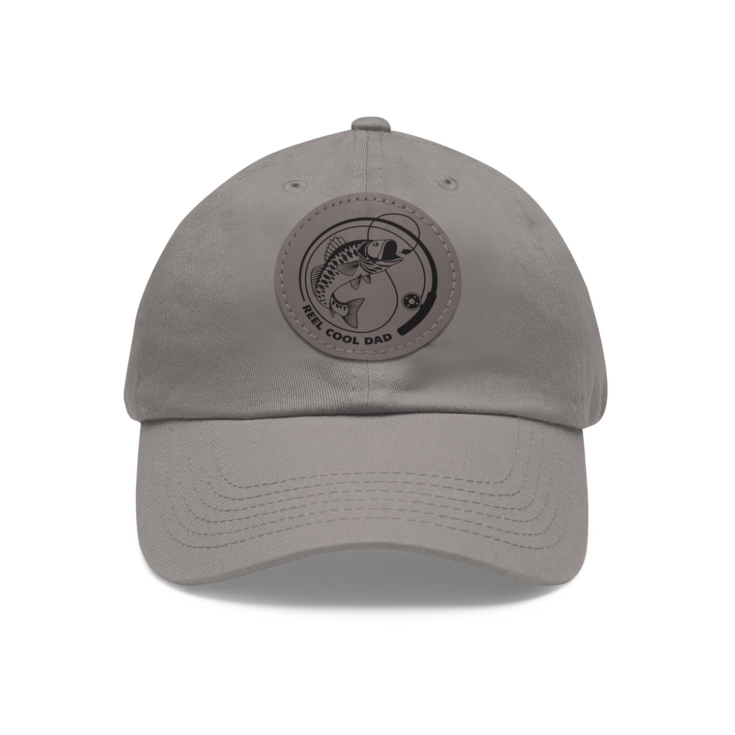 Stylish Dad Hat with Leather Patch for Cool Dads, Gift for Father's Day, Fishing Enthusiast, Casual Outdoor Wear