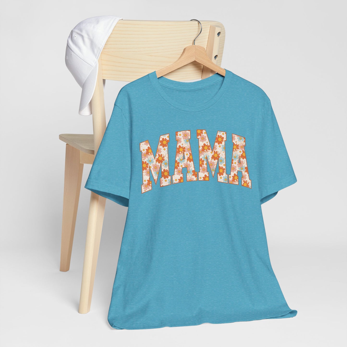 Vintage Floral Mama Tee, Gift for Moms, Casual Summer Top, Boho Style Apparel, Unique Mother's Day Gift