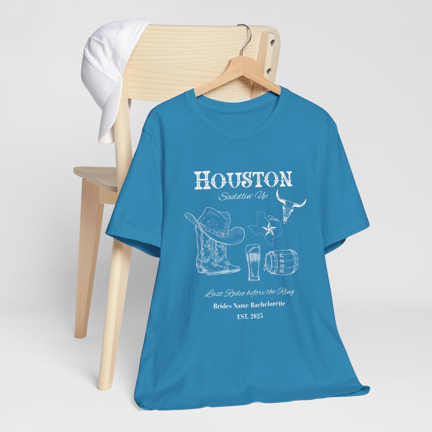 Houston Bachelorette Party Tee, Fun Vacation Shirt, Girls Night Out, Bride Tribe Apparel, Girls Trip, Nashville Wedding (One Shirt Only)
