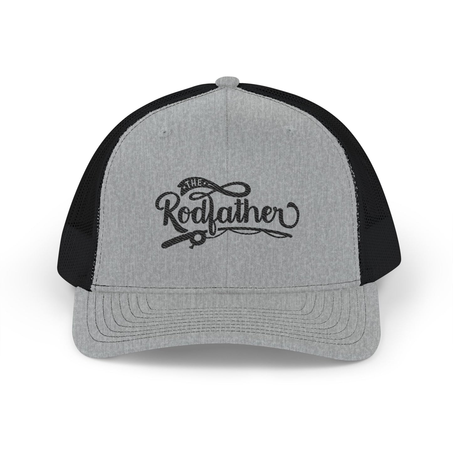 The Rodfather Snapback Trucker Cap, Perfect for Fishing Lovers, Father's Day Gift, Casual Wear, Outdoor Activities, Unique Embroidery