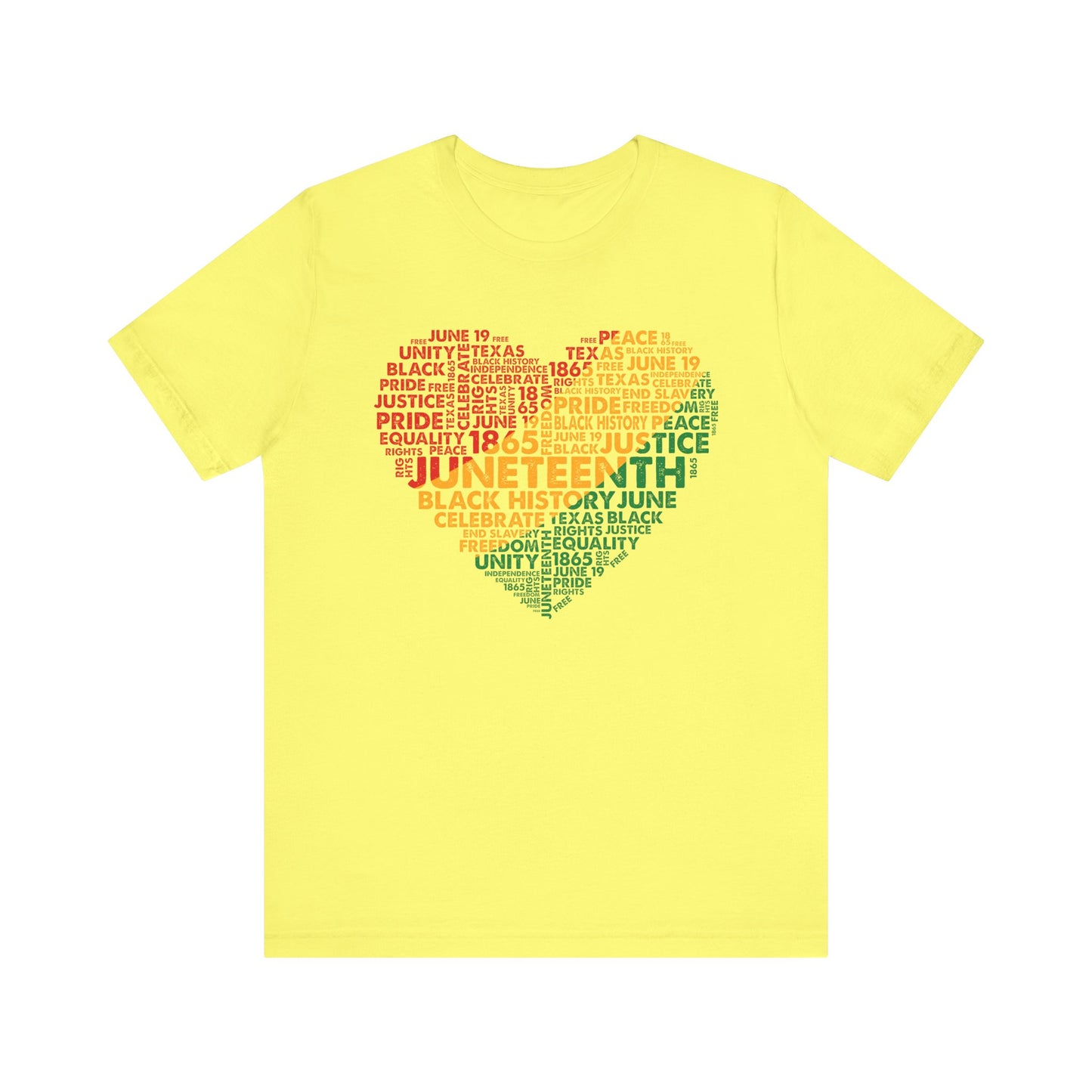 Heart Juneteenth Celebration Tee, Unisex Jersey Tee, Freedom Shirt, Equality Apparel, Black History Month Gift, Activist Fashion