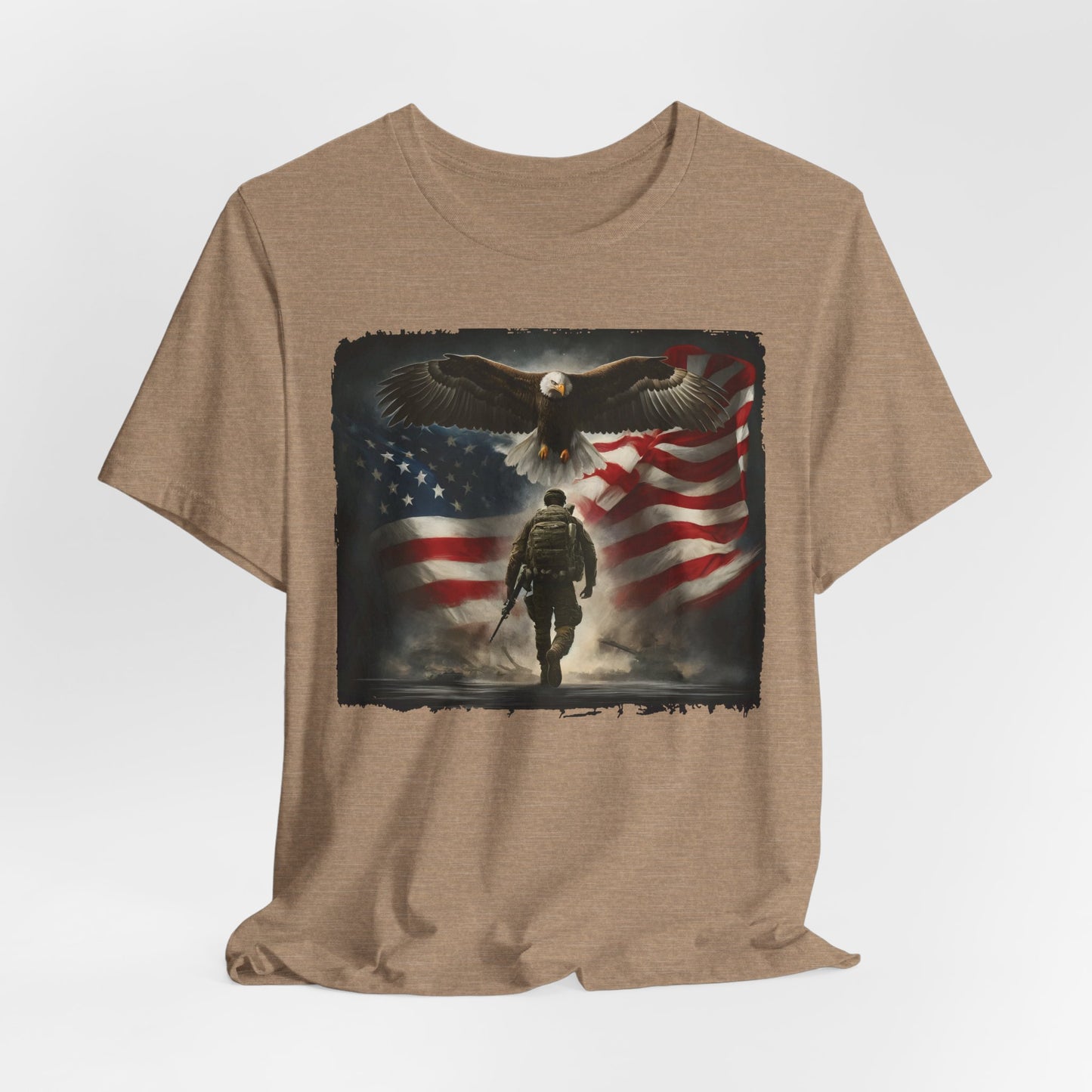 Soldier w/ Eagle & Flag Memorial Day Tee