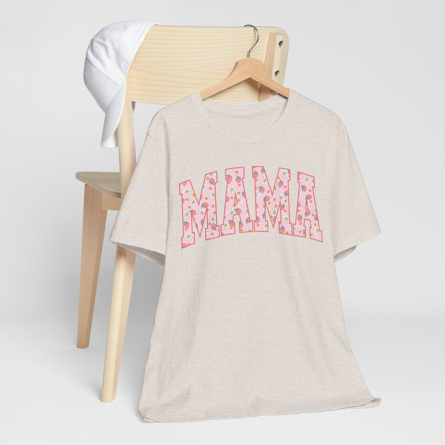 Vintage Floral 2 Mama Tee with a Bow, Gift for Moms, Casual Summer Top, Boho Style Apparel, Unique Mother's Day Gift