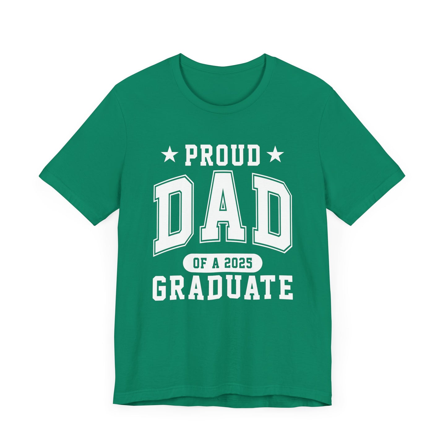Proud Dad Graduation Tee, Cute Graduation Gift, Unisex Short Sleeve Shirt, Family Celebration Apparel, Step Parent Pride T-Shirt