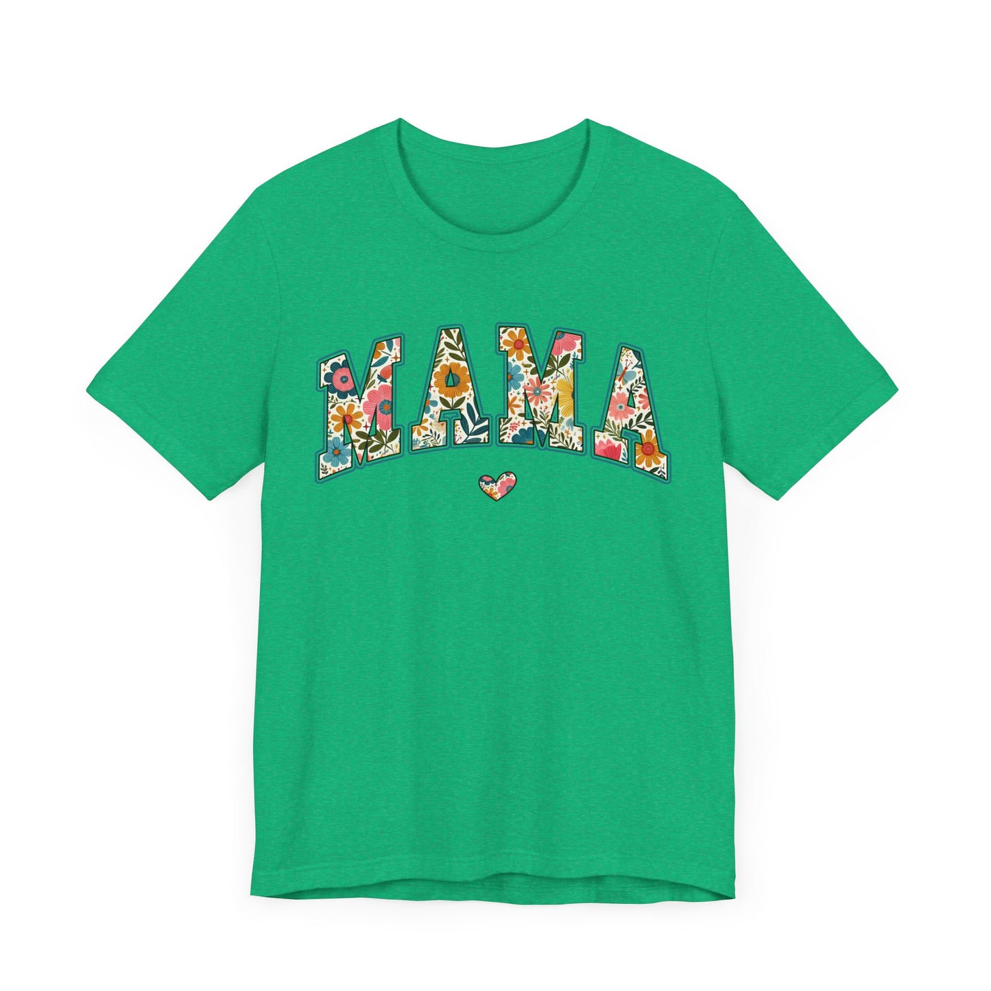 Boho Floral Mama Tee Gift for Moms, Casual Summer Top, Boho Style Apparel, Unique Mother's Day Gift