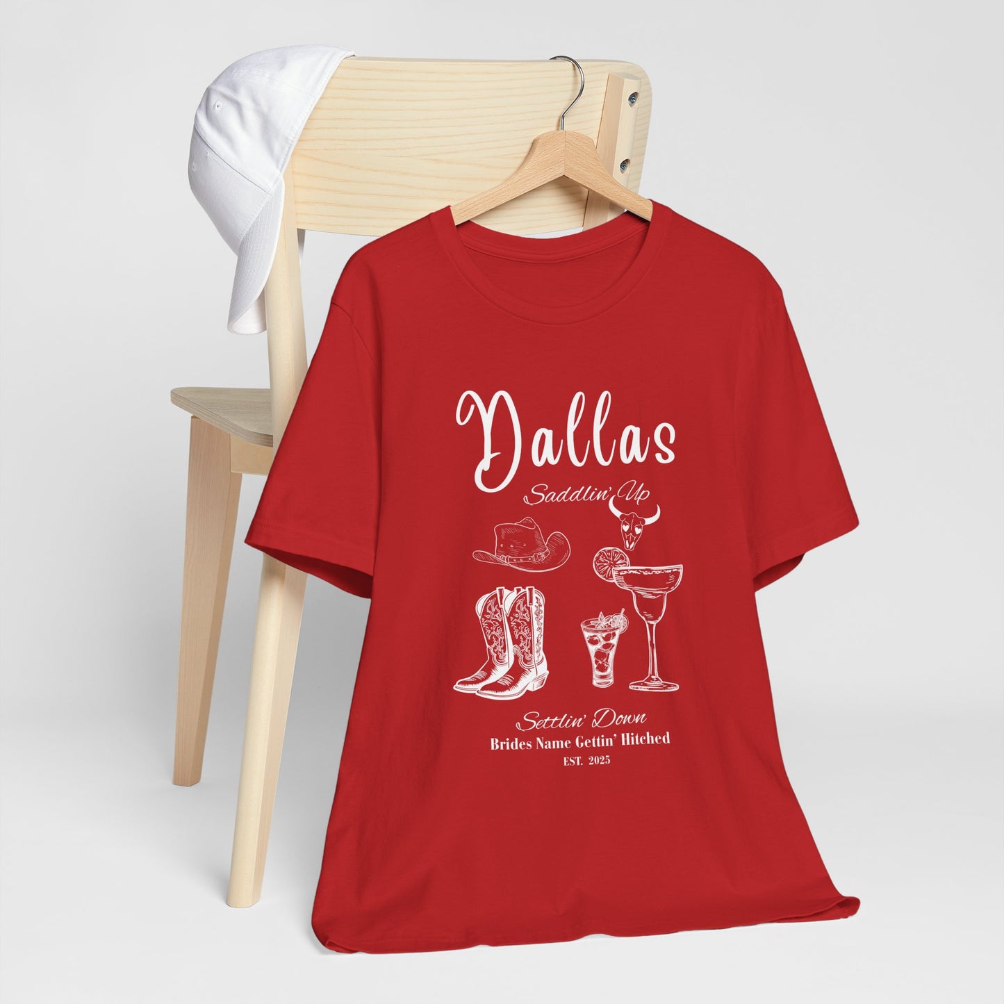 Dallas Bachelorette Party Tee, Fun Vacation Shirt, Girls Night Out, Bride Tribe Apparel, Girls Trip, Nashville Wedding (One Shirt Only)