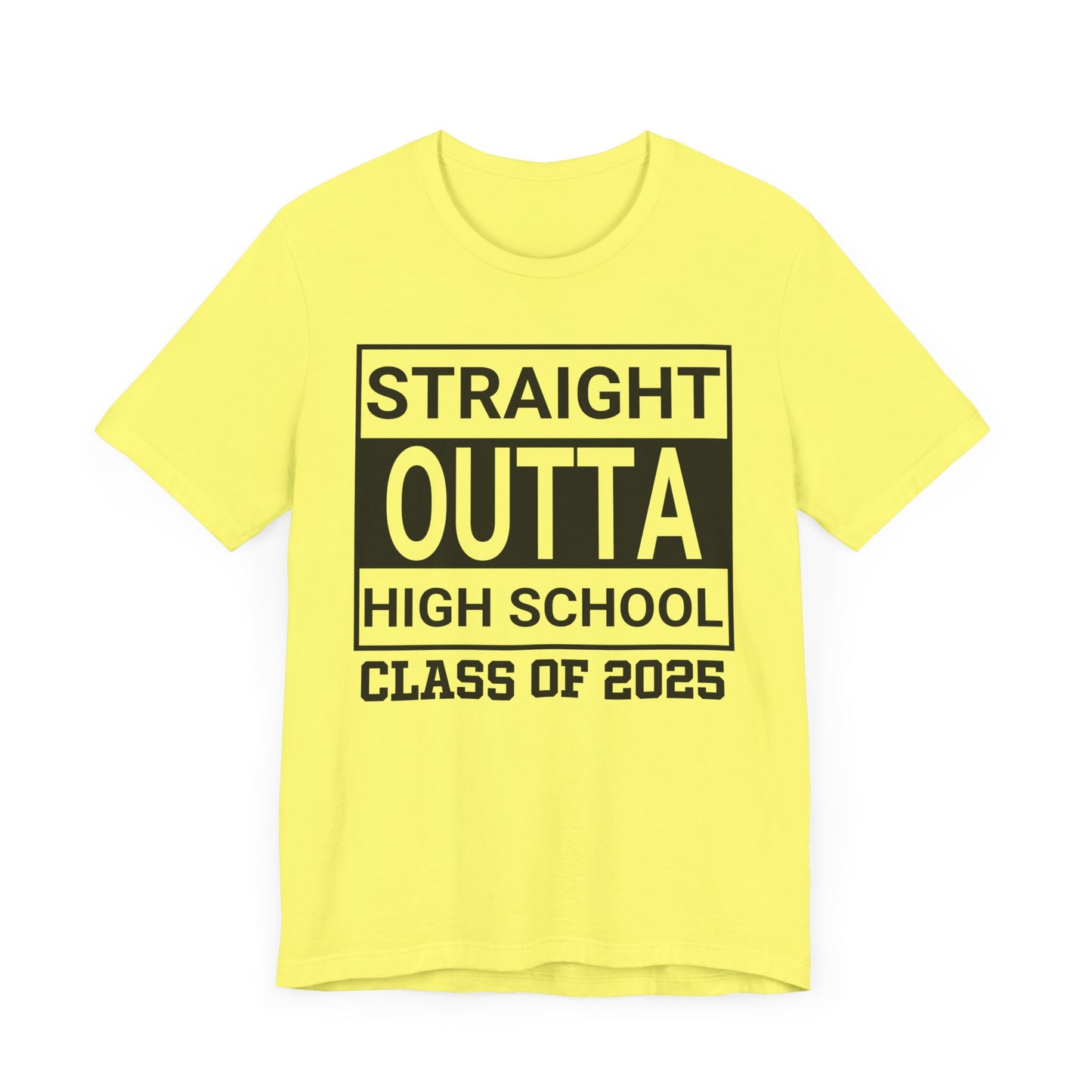 Straight Outta High School Unisex Jersey Short Sleeve Tee