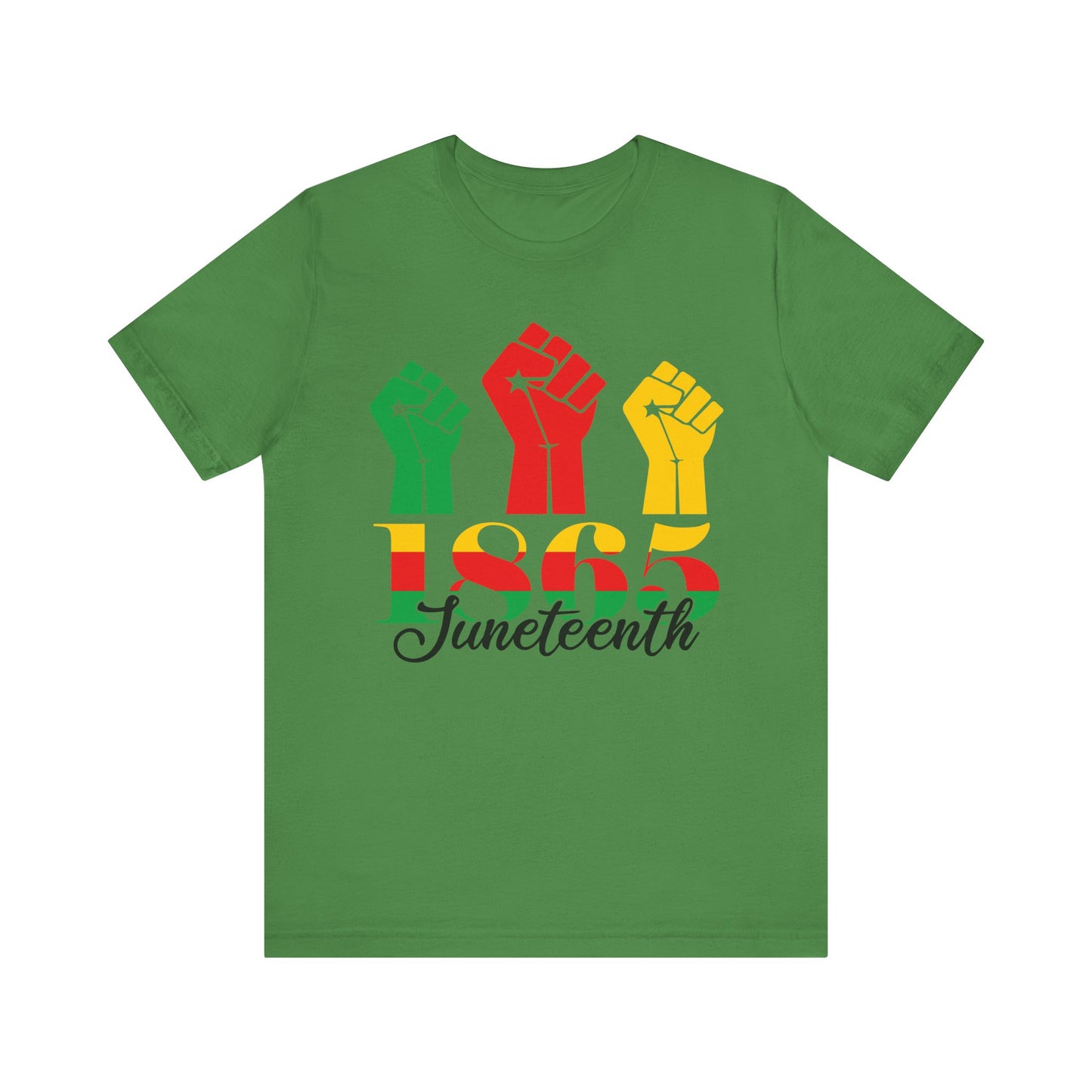 1865 Fists Juneteenth Celebration Tee, Unisex Jersey Tee, Freedom Shirt, Equality Apparel, Black History Month Gift, Activist Fashion