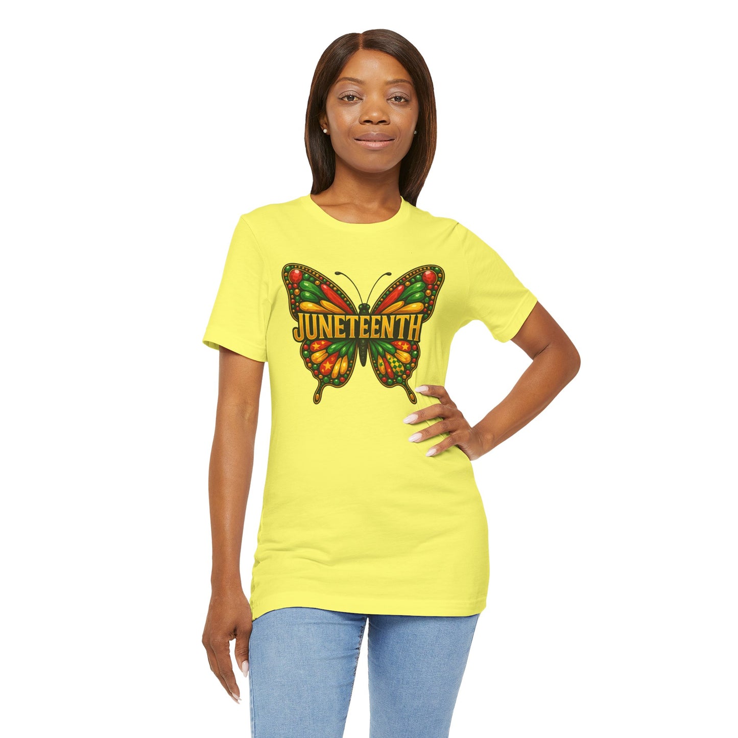 Butterfly Juneteenth Celebration Tee, Unisex Jersey Tee, Freedom Shirt, Equality Apparel, Black History Month Gift, Activist Fashion