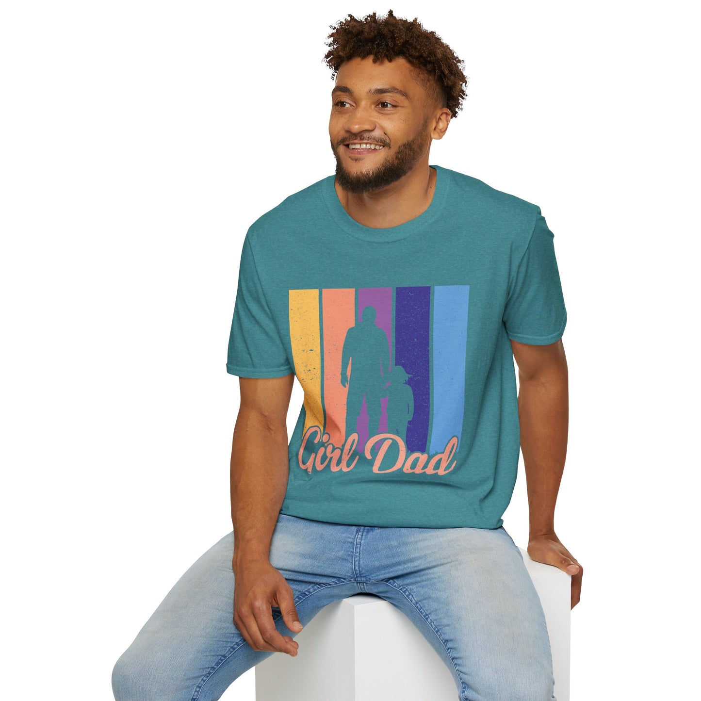 Girl Dad Color Block T